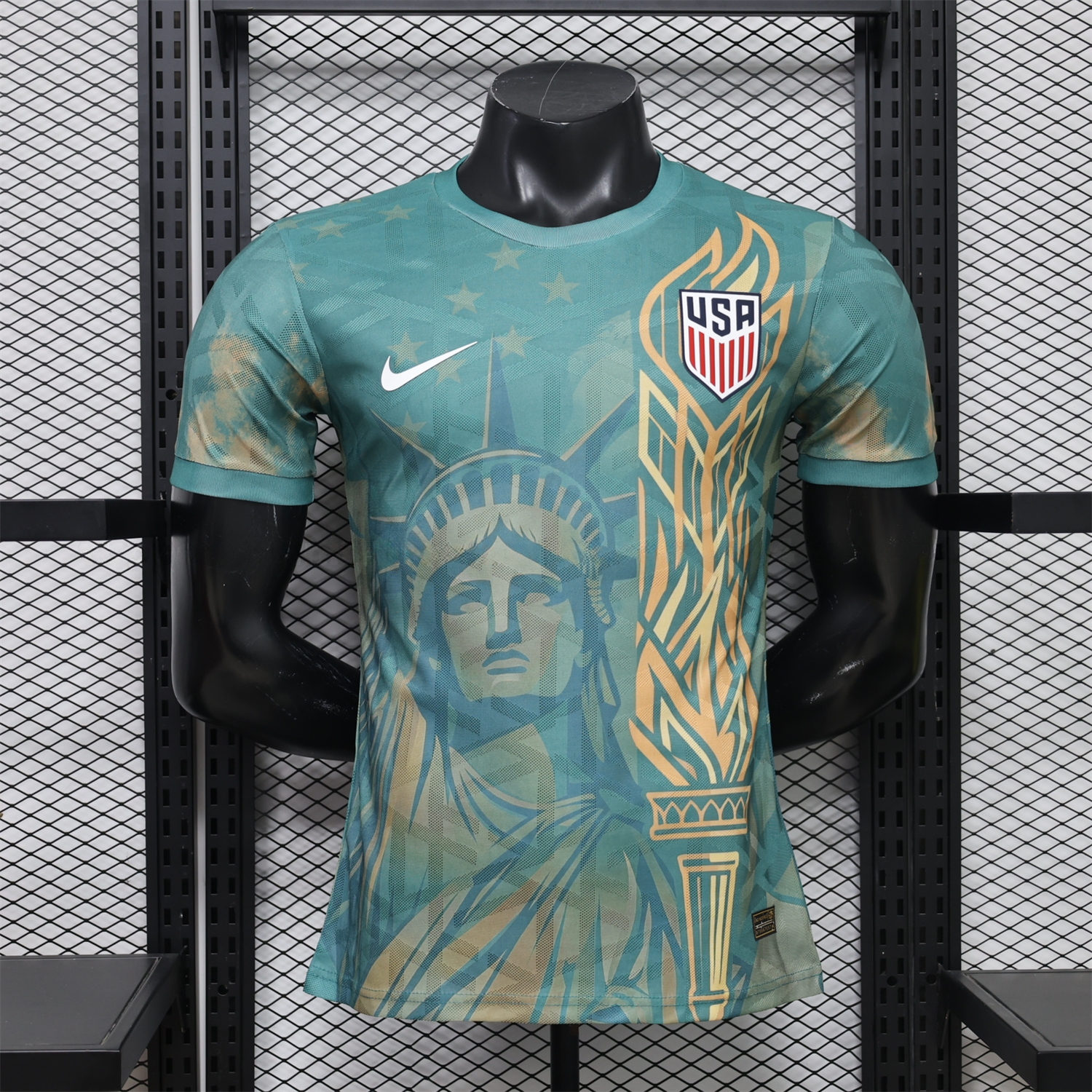 United States USA 2026 Statue of Liberty Green Special Jersey - Player Version - JerseysGala
