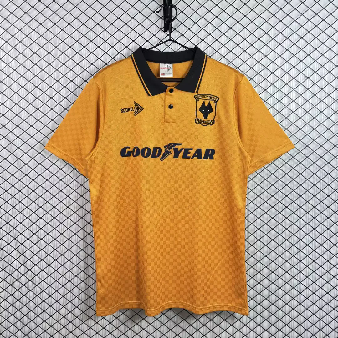 Retro Wolverhampton Wanderers Wolves 1990-91 Home Jersey - JerseysGala