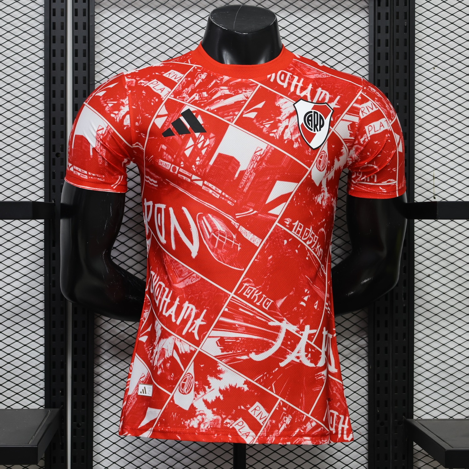 River Plate 26-27 Red Graphic Special Jersey - Player Version - JerseysGala