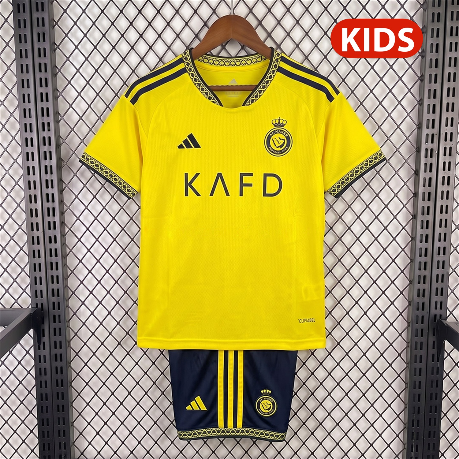 Al Nassr Riyadh Victory 26-27 Home Kids Kit - JerseysGala