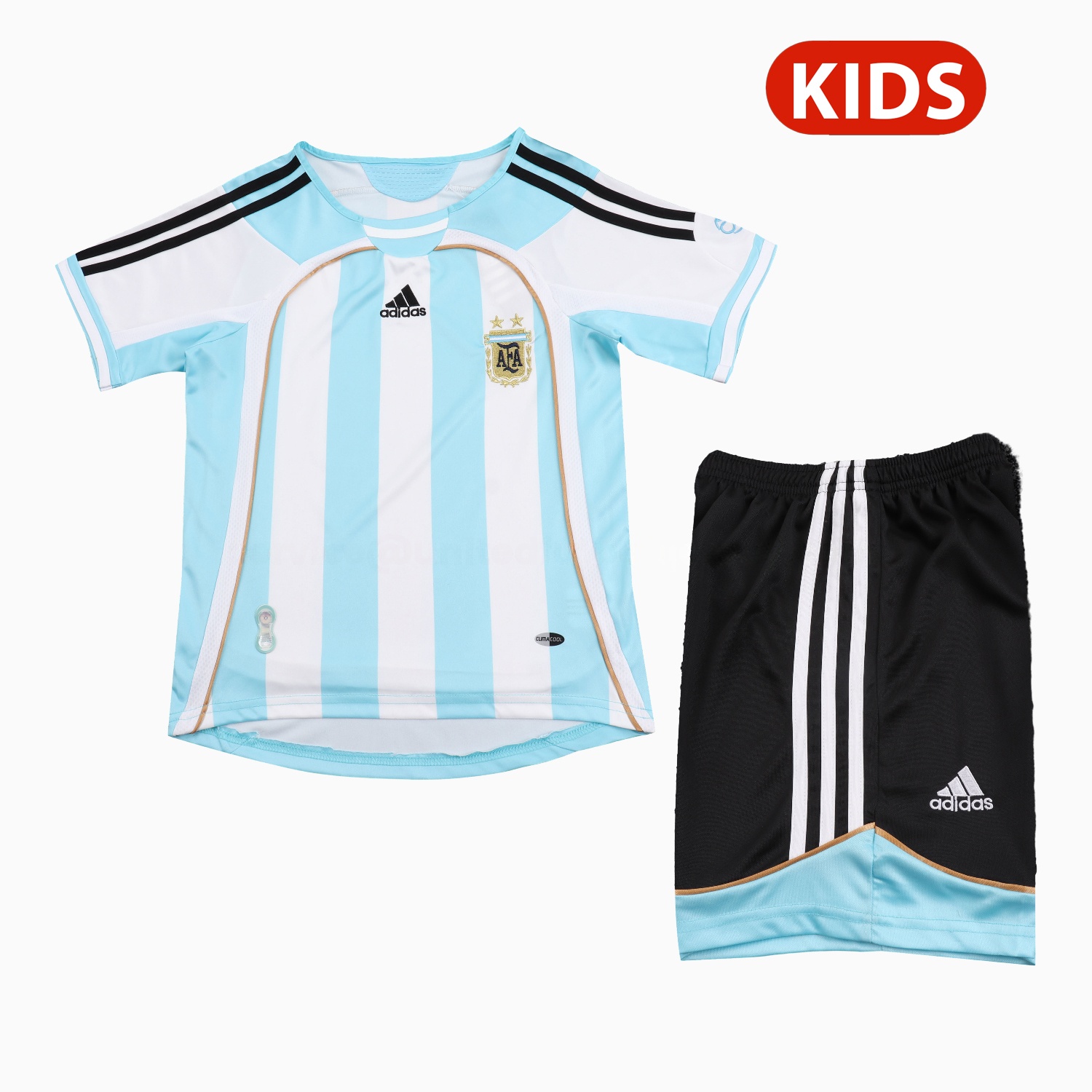 Retro Argentina 2006 Home Kids Kit - JerseysGala
