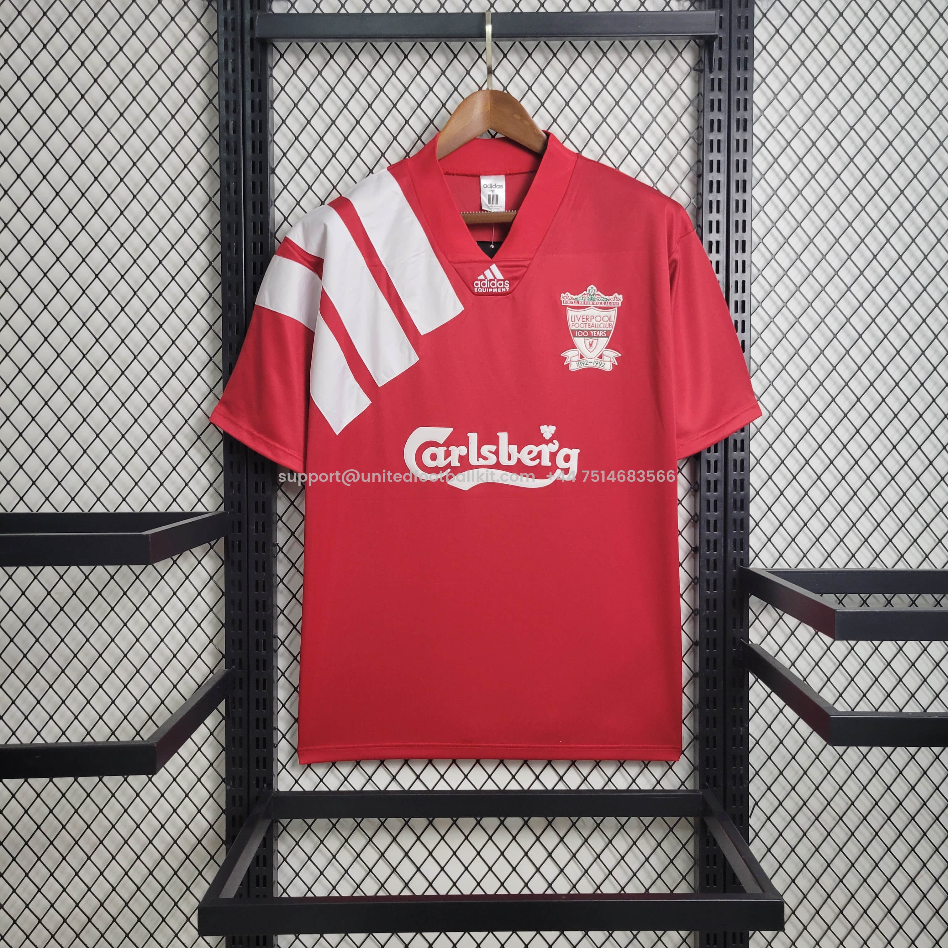 Retro Liver.pool 1992-93 100 YEARS Home Stadium Jersey - JerseysGala