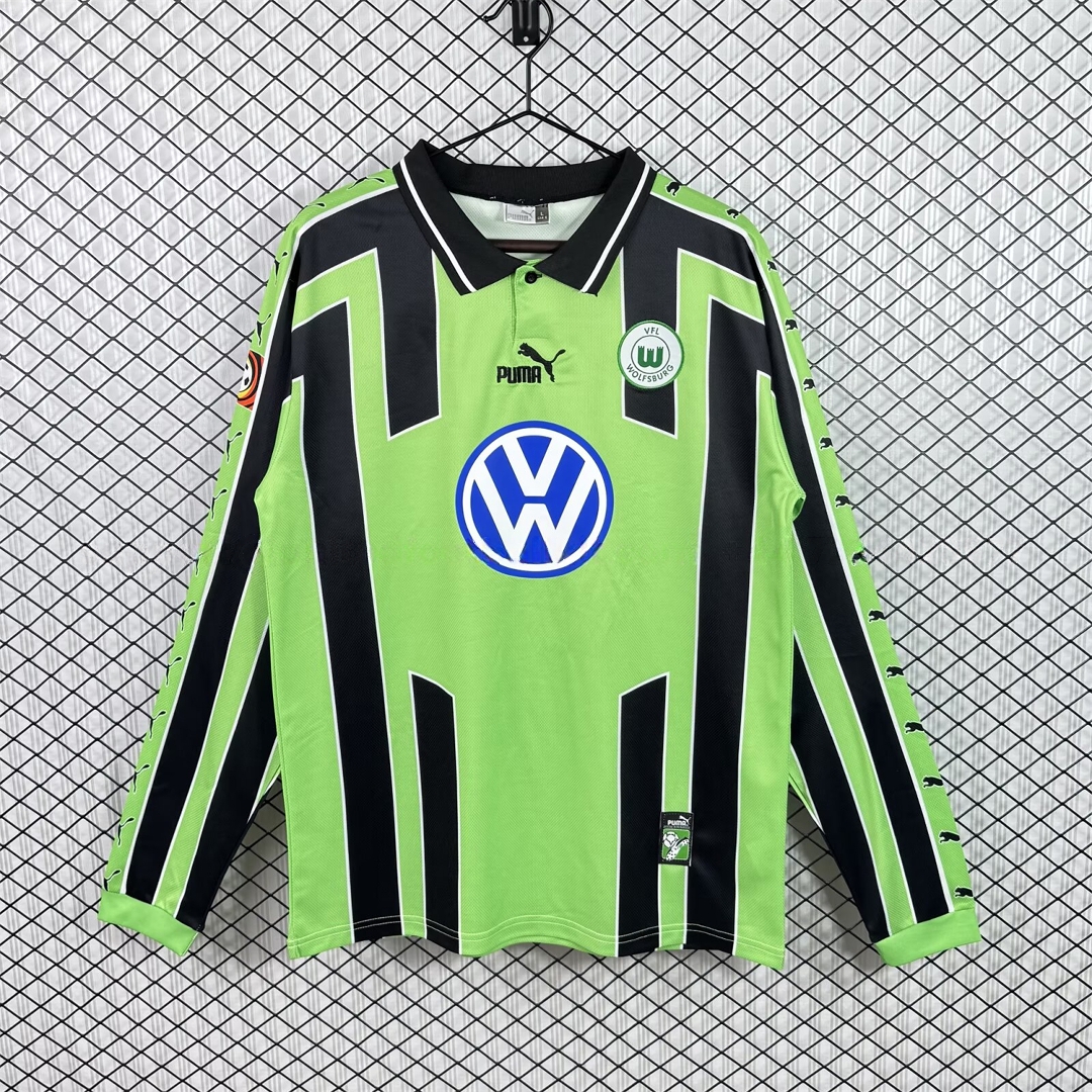 Retro Wolfsburg 1999-00 Away Long Sleeves Jersey - JerseysGala