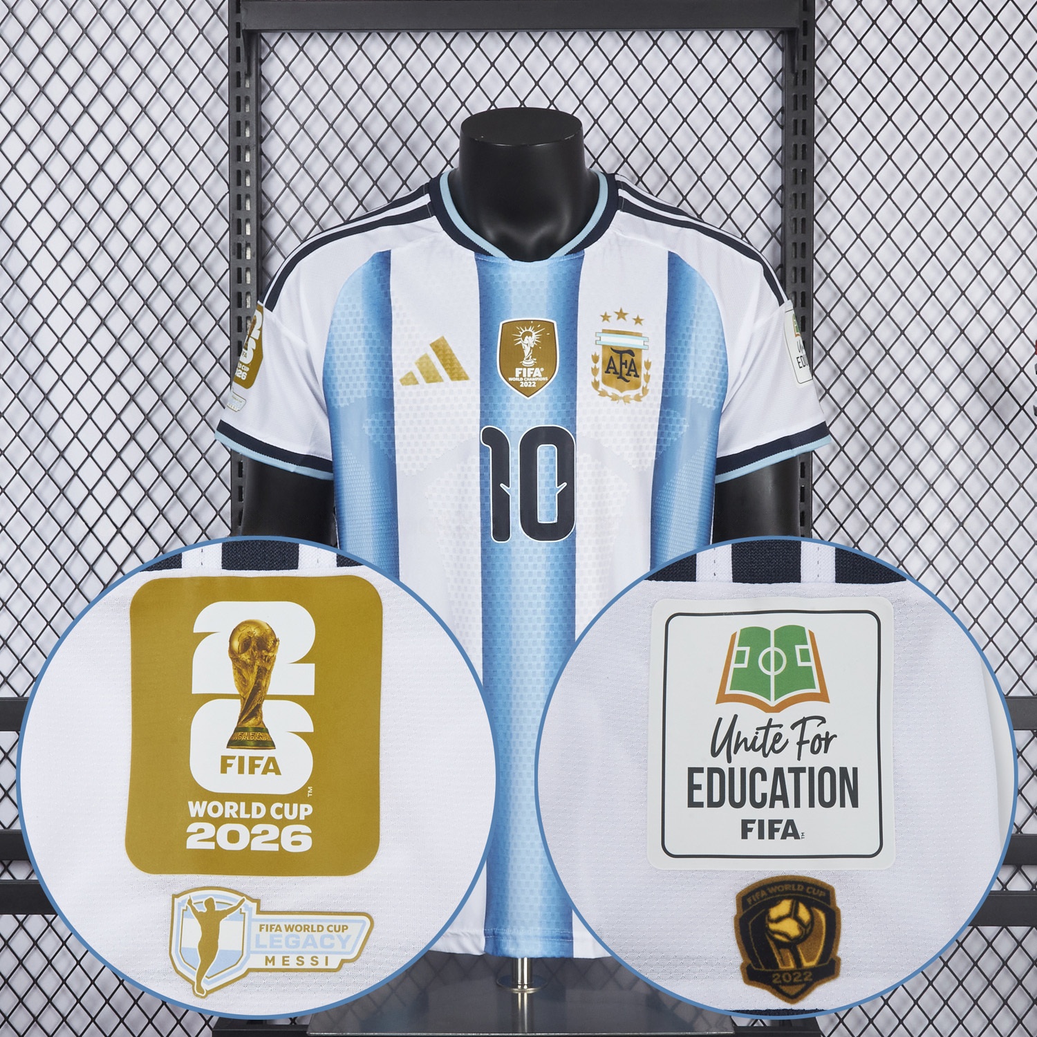 【MESSI # 10】Argentina 2026 Home Blue White Jersey - Player Version - JerseysGala