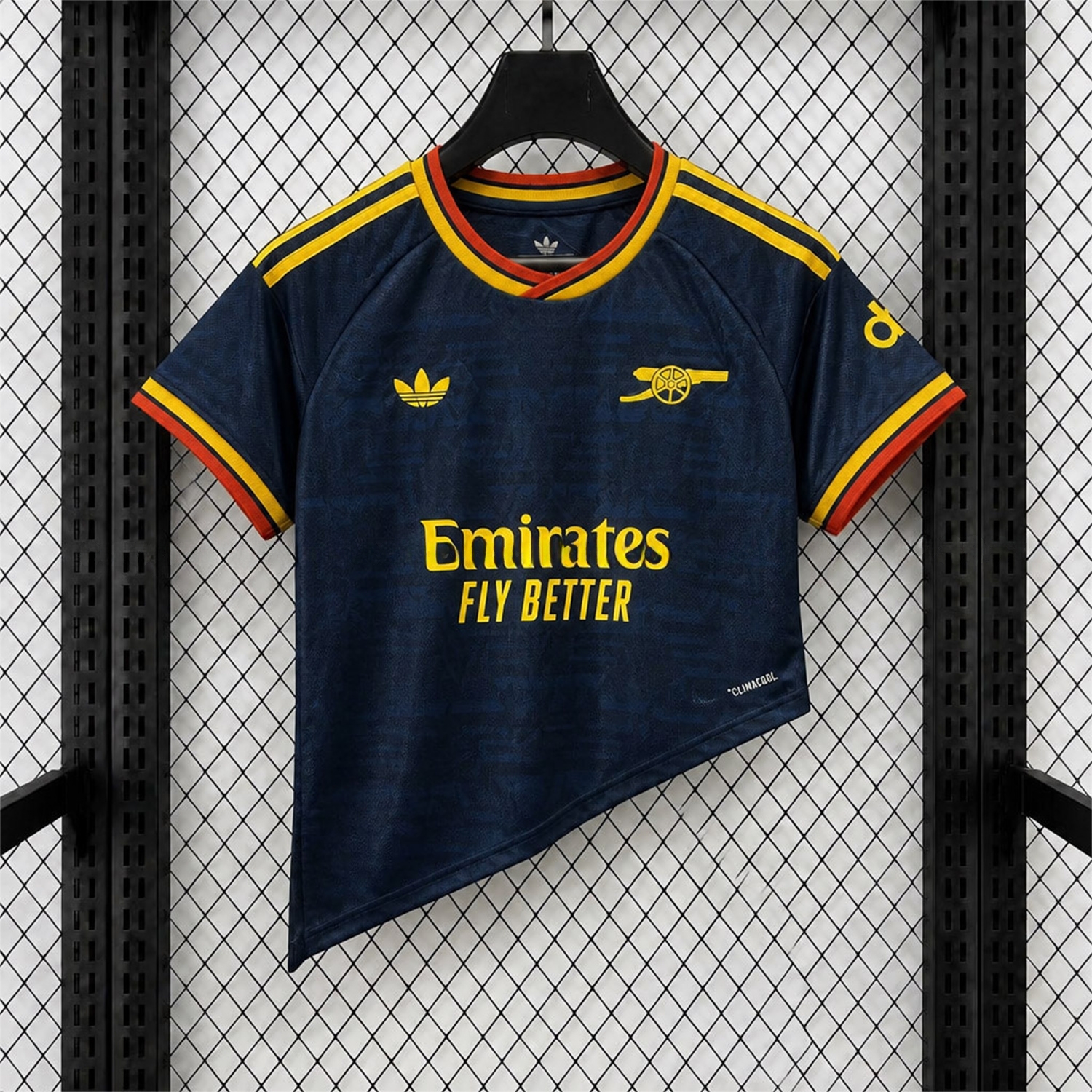 Women's Arsenal 26-27 Away Asymmetric Hem Crop Jersey - Fans Version - JerseysGala