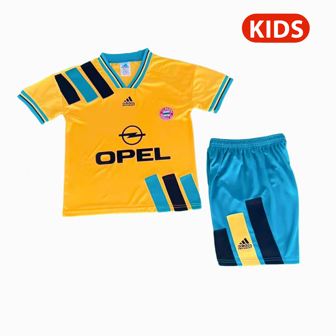 Retro Bayern Munich 1993-96 Away Kids Kit - JerseysGala