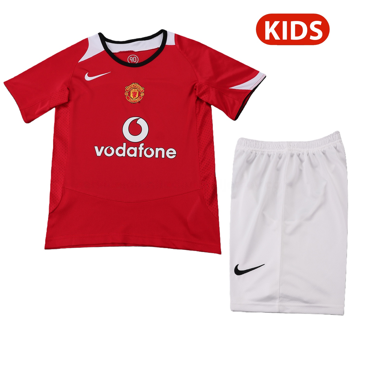 Retro Manchester United 2005-06 Home Kids Kit - JerseysGala