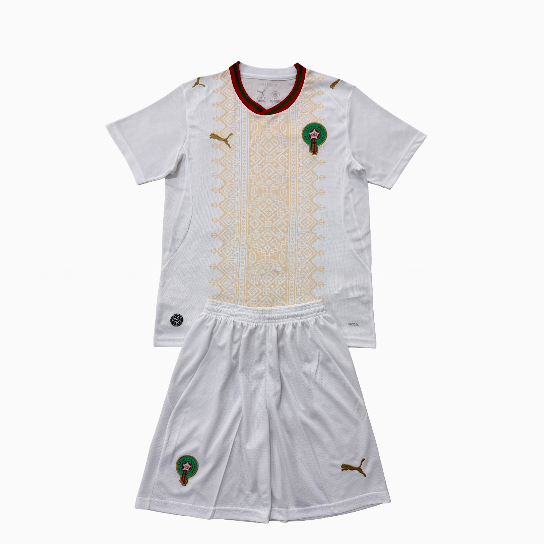Morocco 2026 Away Men's Adult Jersey Set - Fans Version - JerseysGala