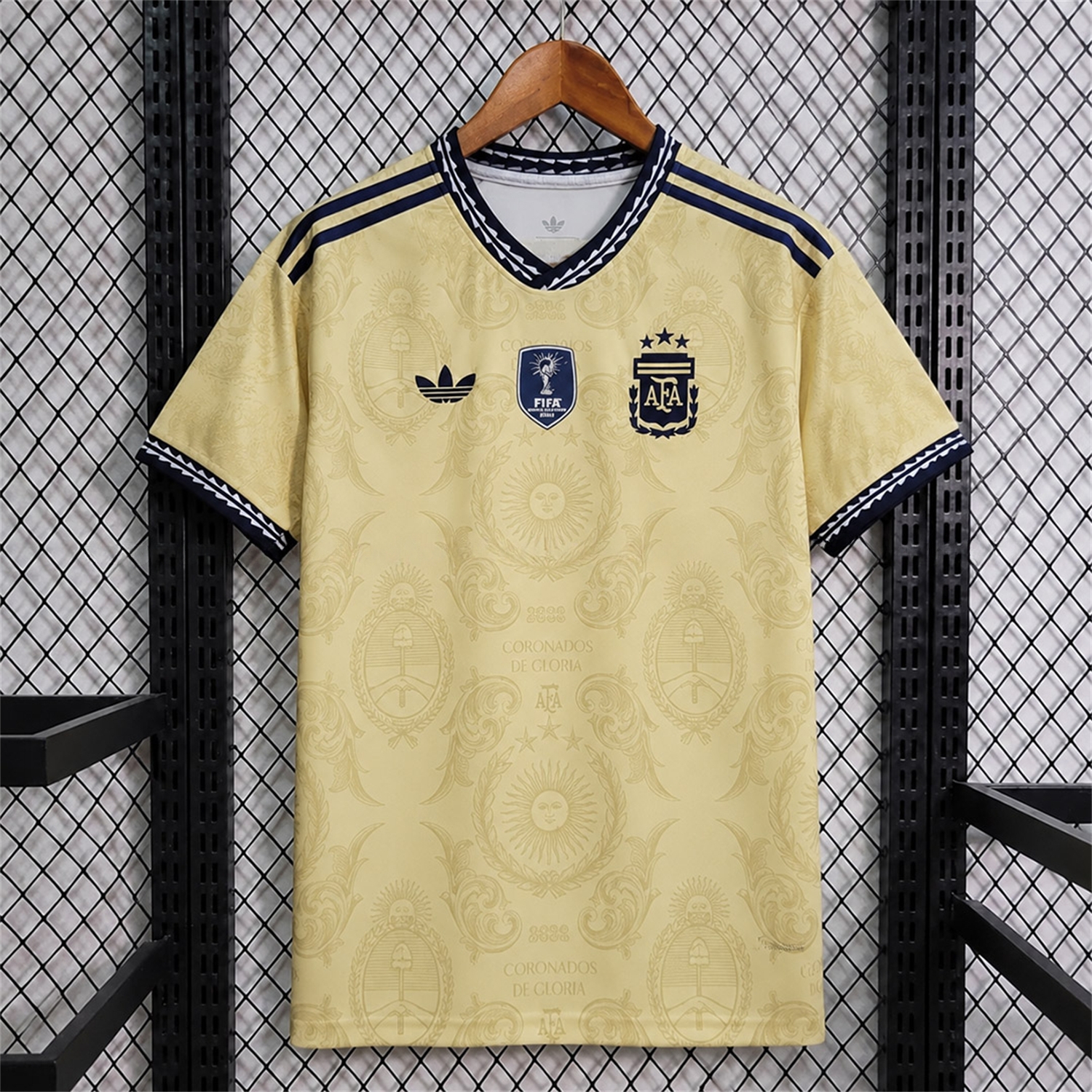 Argentina 2026 Commemorative Gold Jersey - Fans Version - JerseysGala