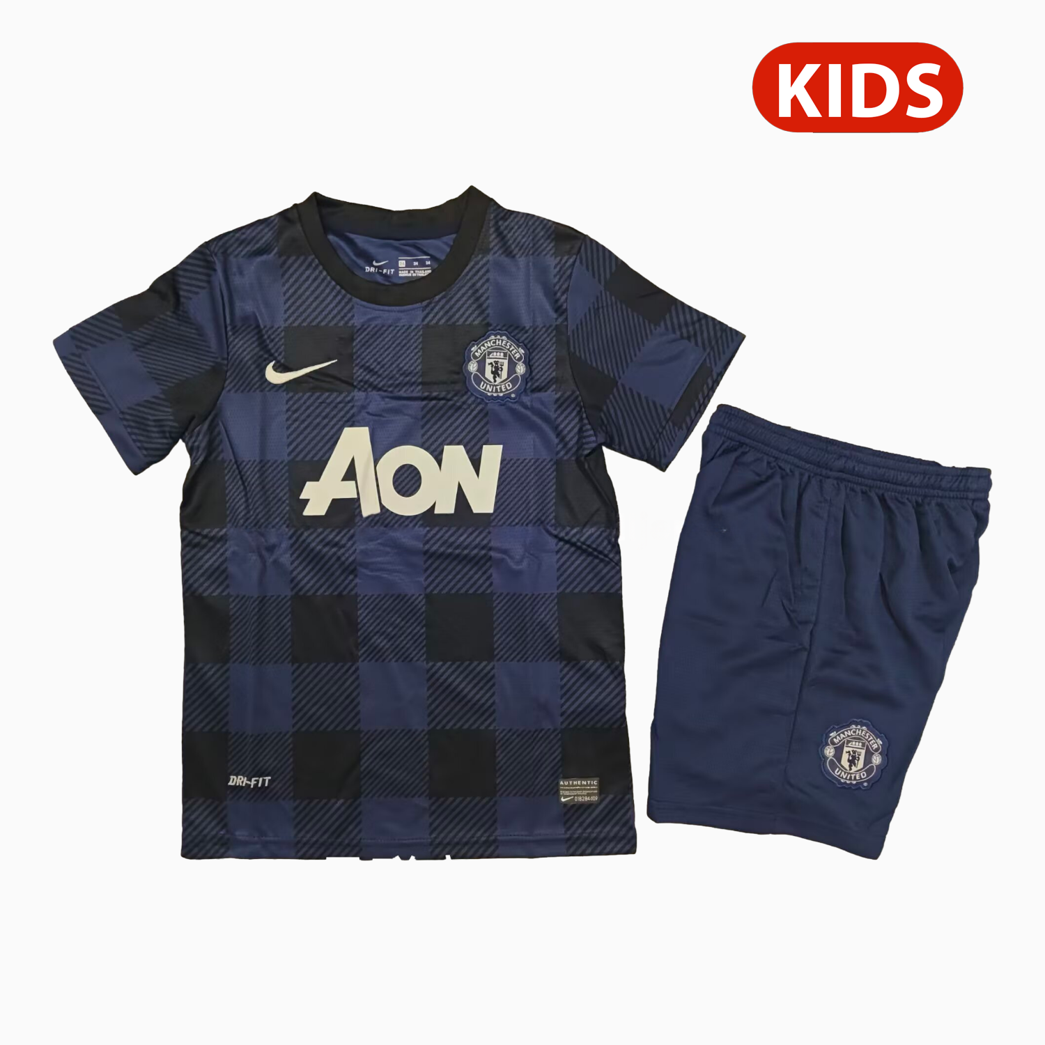 Retro Manchester United 2013-14 Away Kids Kit - JerseysGala