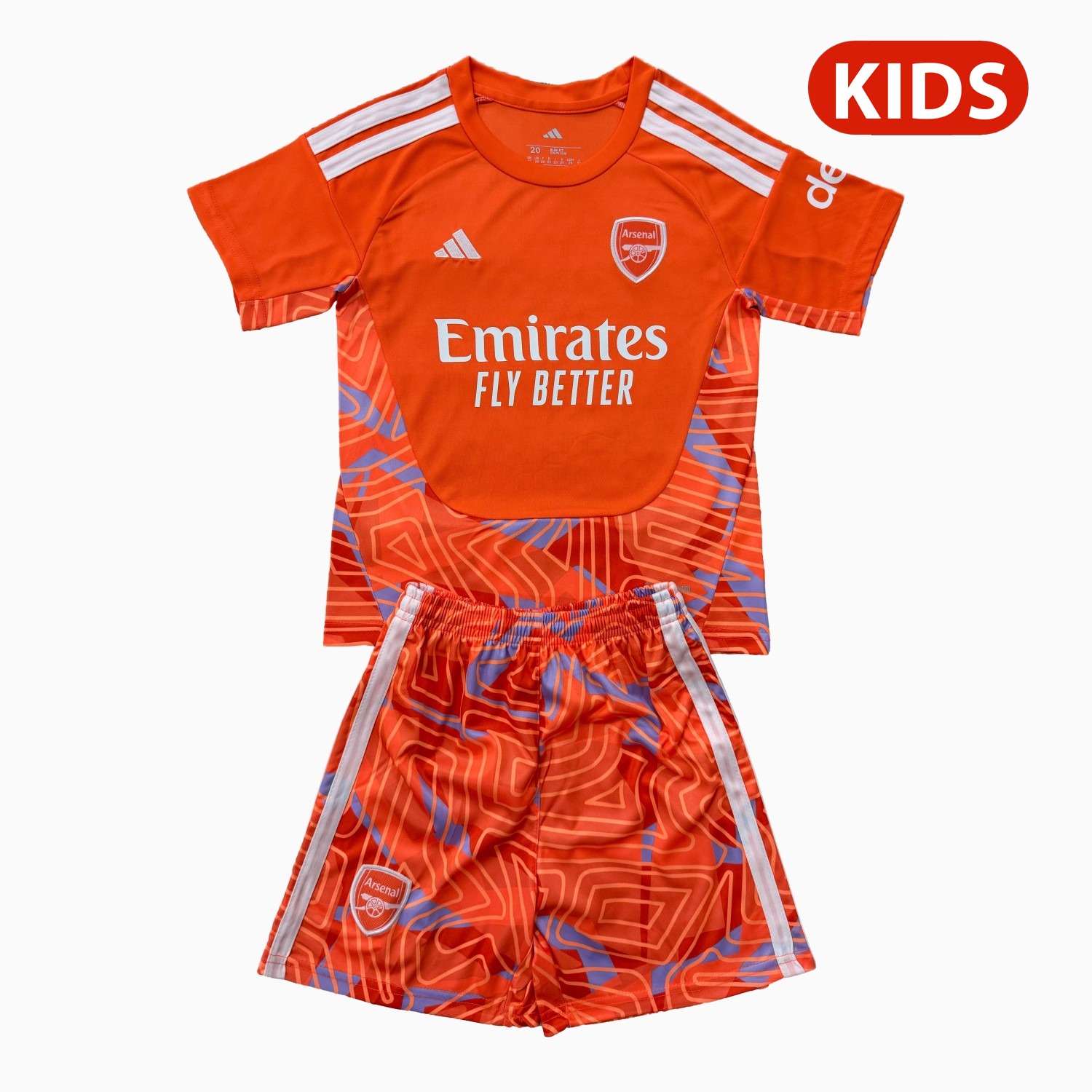Arsenal 26-27 Orange Goalkeeper Kids Kit - JerseysGala