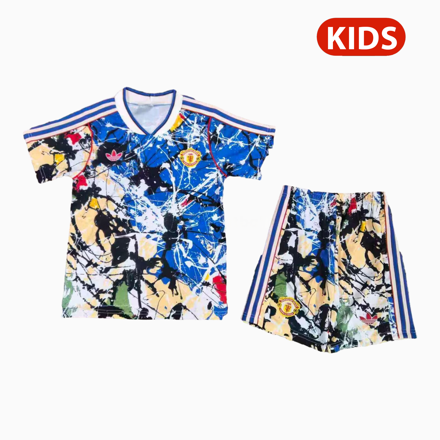 Manchester United 25-26 Stone Roses Special Kids Kit - JerseysGala