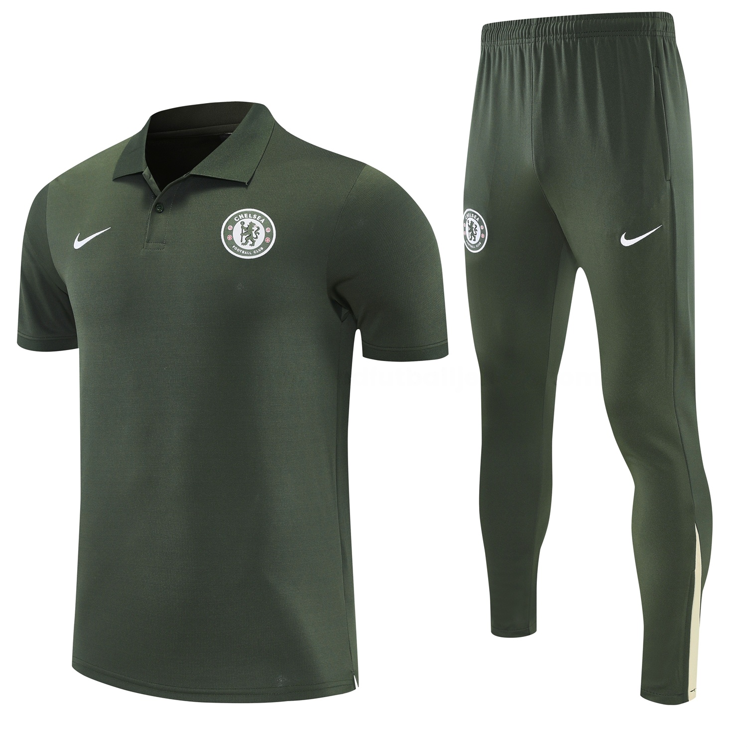 C.H.E.L.S.E.A 25-26 POLO Short-Sleeve Training Set - Dark Green Top and Pants - JerseysGala