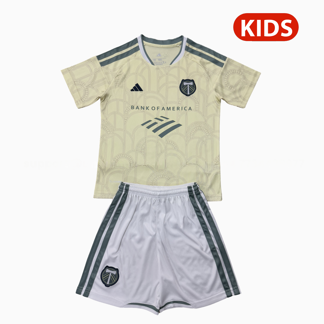 Portland Timbers 25-26 Away Kids Kit - JerseysGala