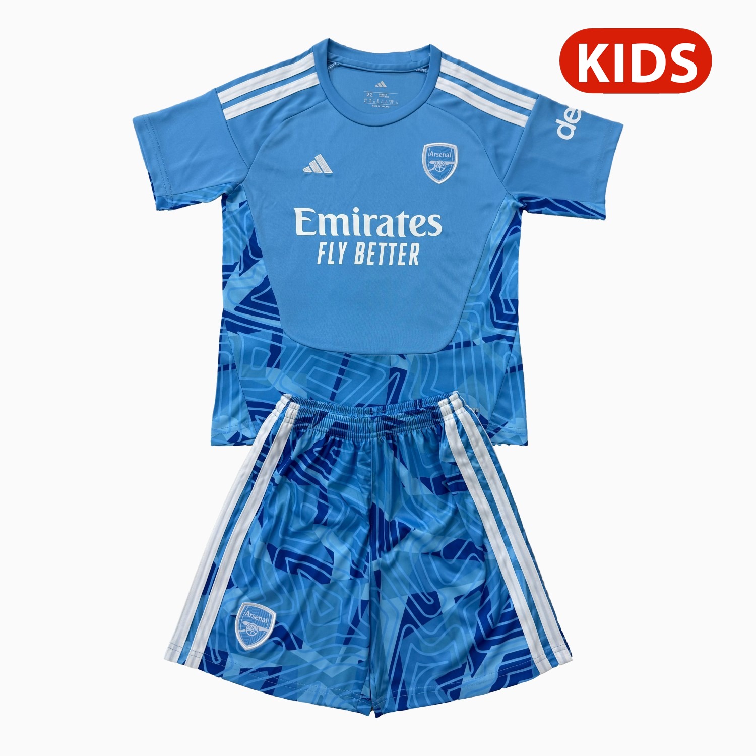 Arsenal 26-27 Sky Blue Goalkeeper Kids Kit - JerseysGala