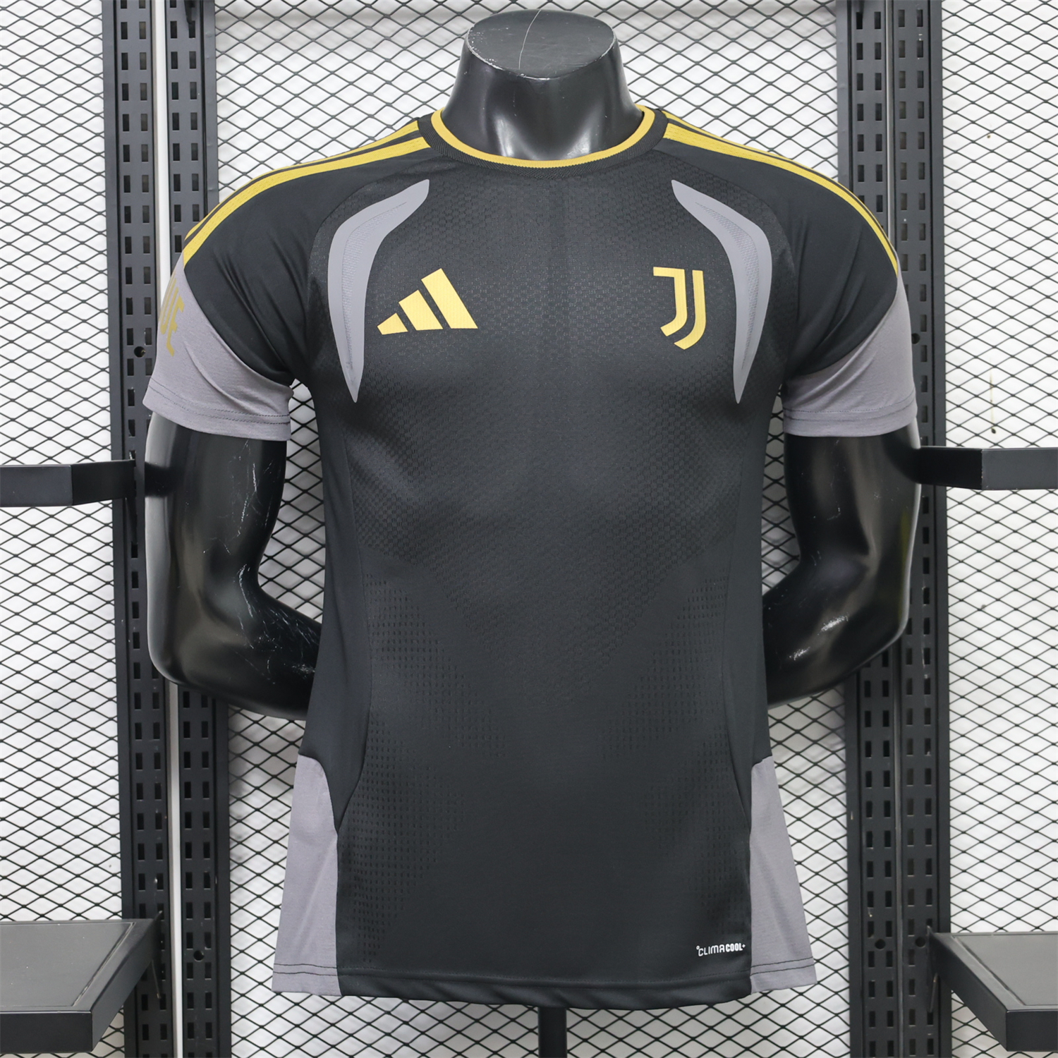 Juventus 26-27 Black Grey Training Jersey - Player Version - JerseysGala