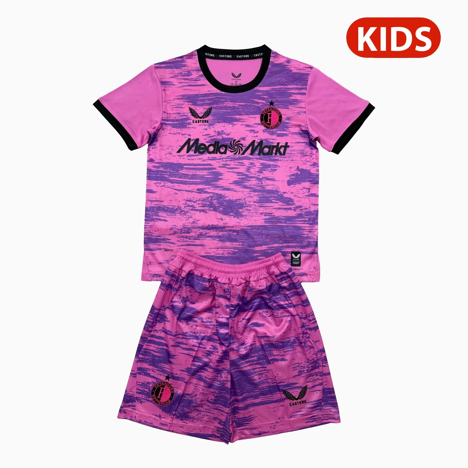 Feyenoord 26-27 Pink Goalkeeper Kids Kit - JerseysGala