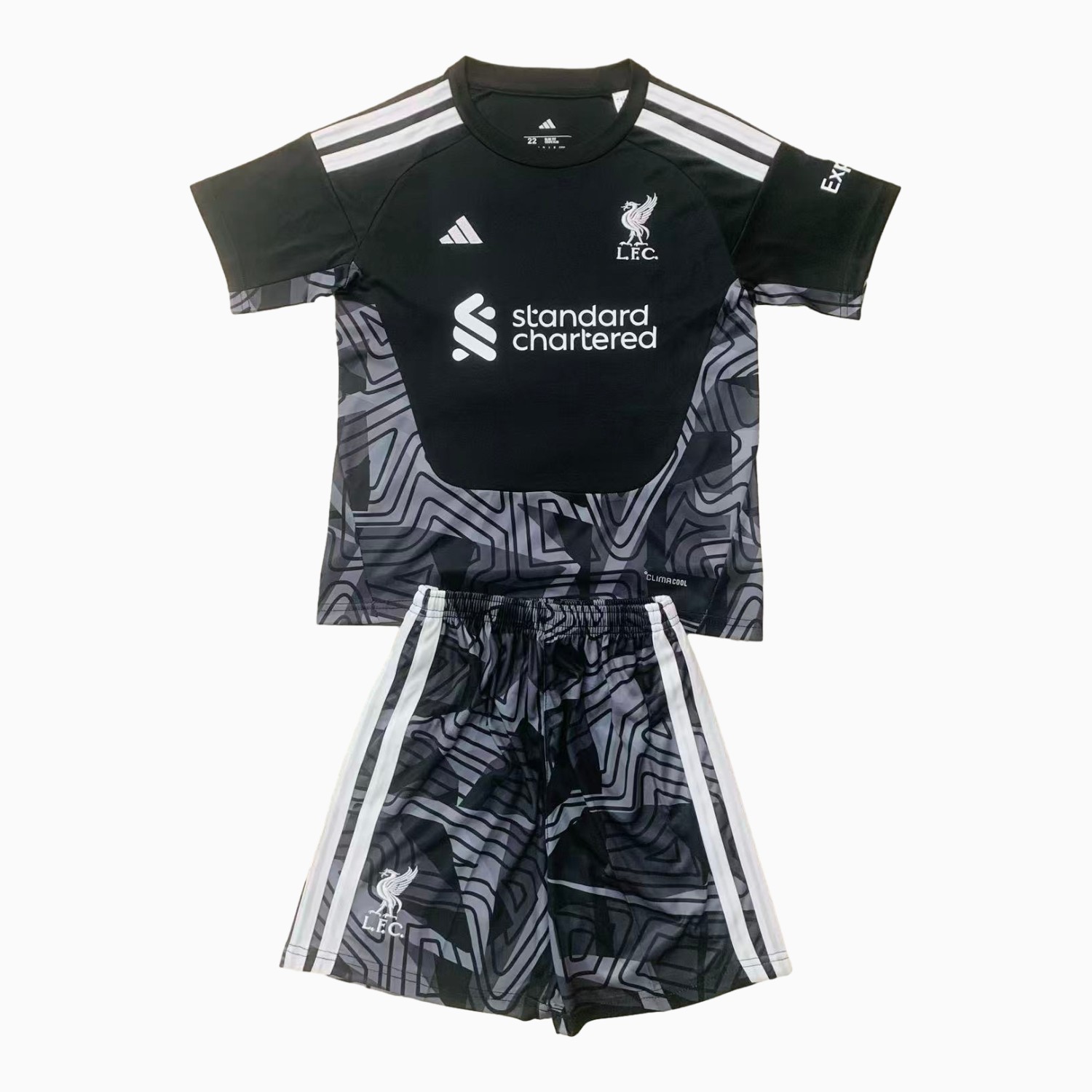 Liver.pool 26-27 Black Goalkeeper Men's Adult Jersey Set - Fans Version - JerseysGala