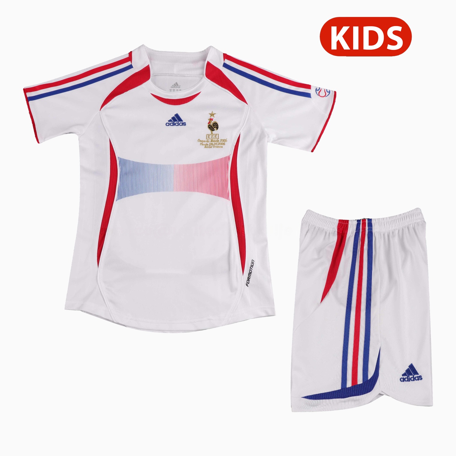 Retro France 2006 Away Kids Kit - JerseysGala
