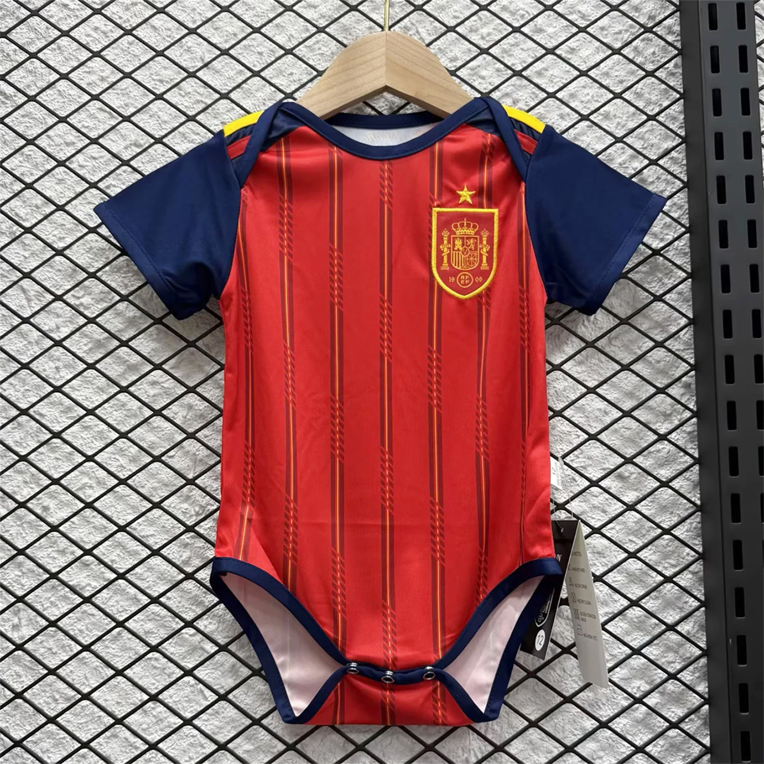Spain 2026 Home Baby Crawling Suit - JerseysGala