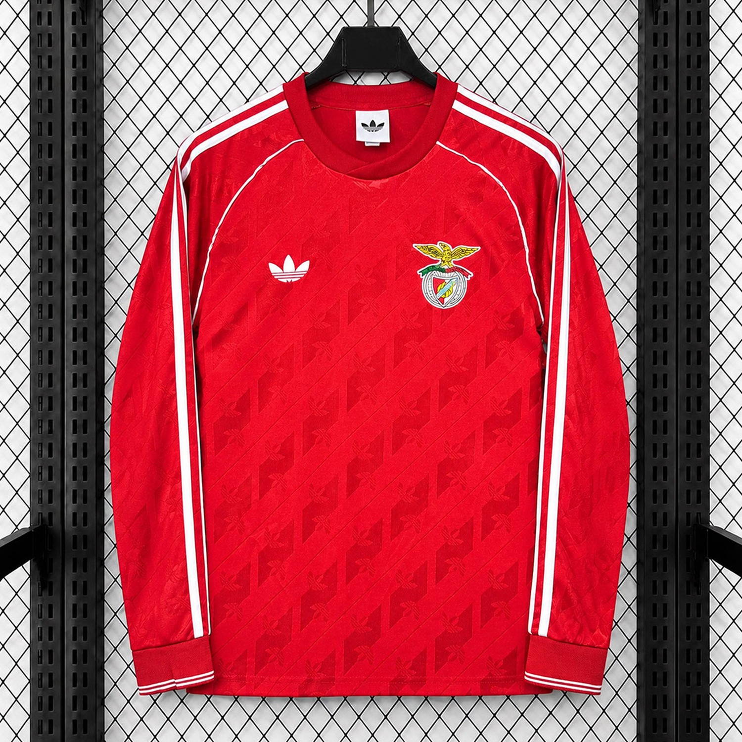 Benfica 26-27 Red Retro Style Long Sleeves Jersey - Fans Version - JerseysGala