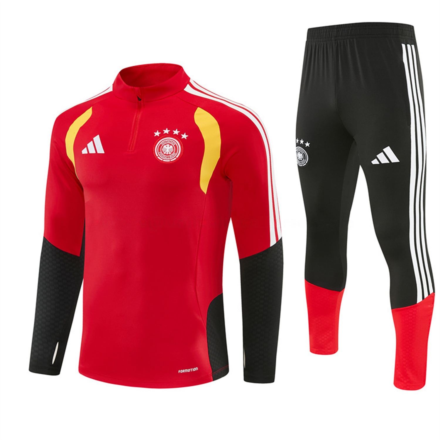 Germany 2026 Long Sleeve Training Set - Red Top & Pants - JerseysGala