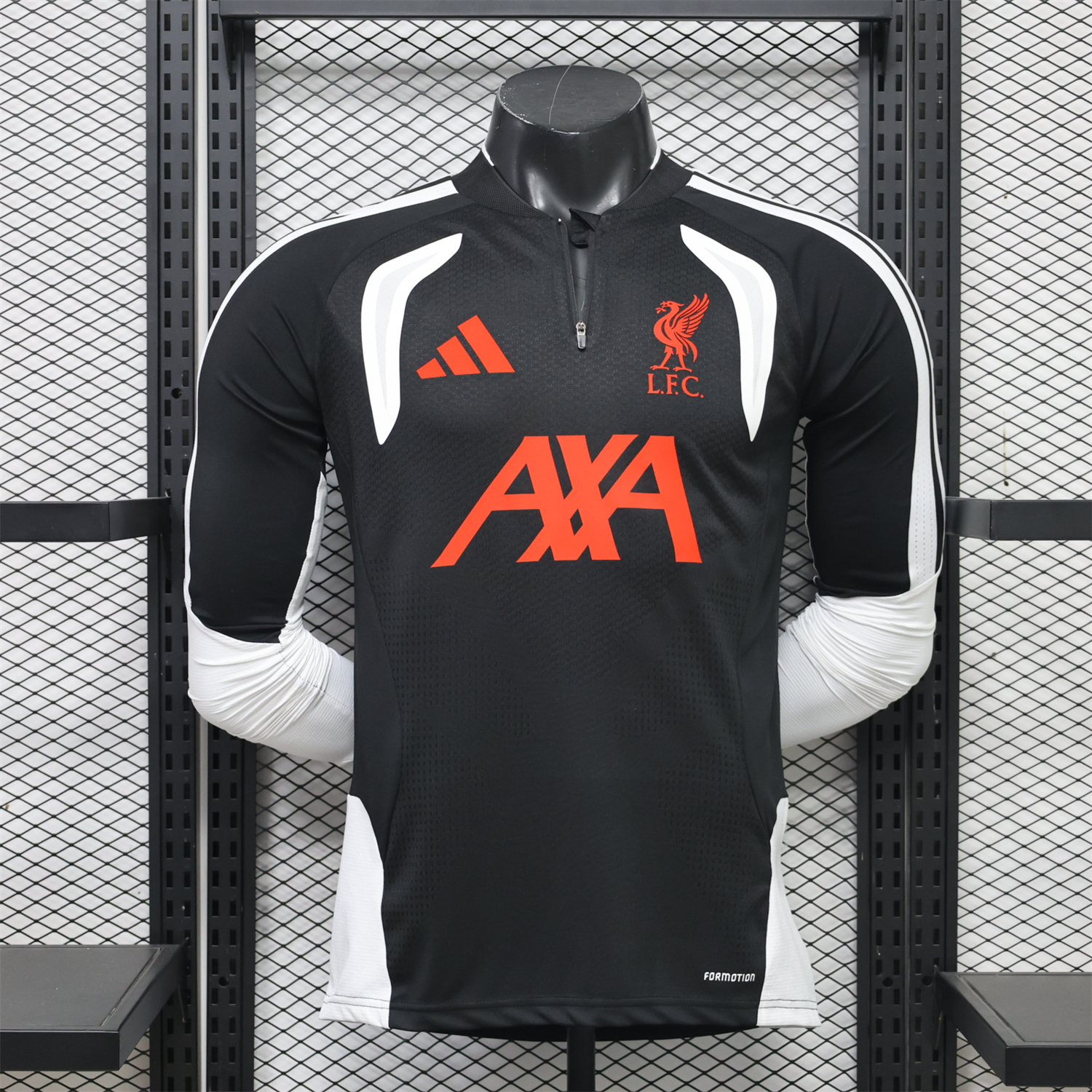 Liver.pool 26-27 Black White Long Sleeves Training Jersey - Player Version - JerseysGala