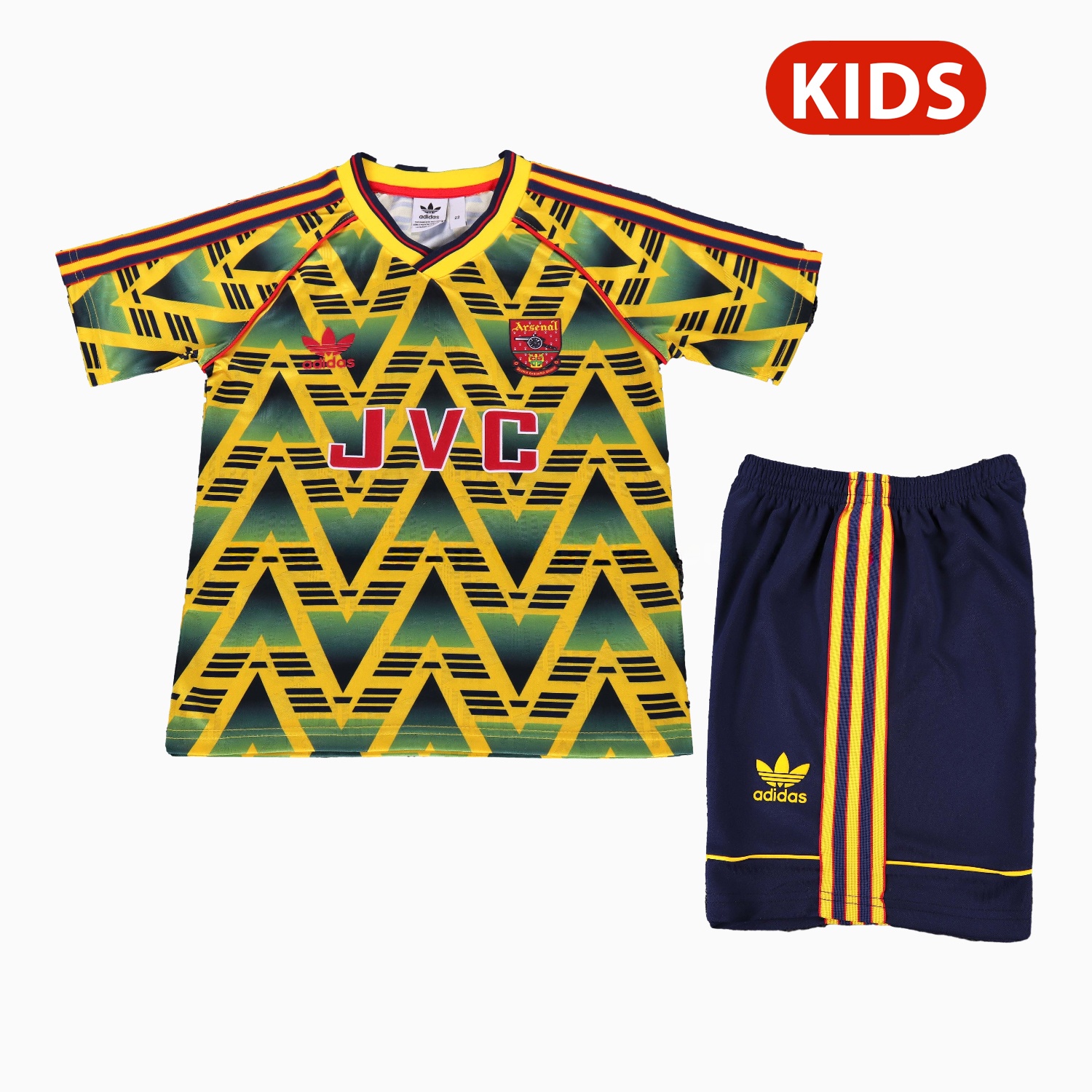 Retro Arsenal 1991-93 Away Kids Kit - JerseysGala