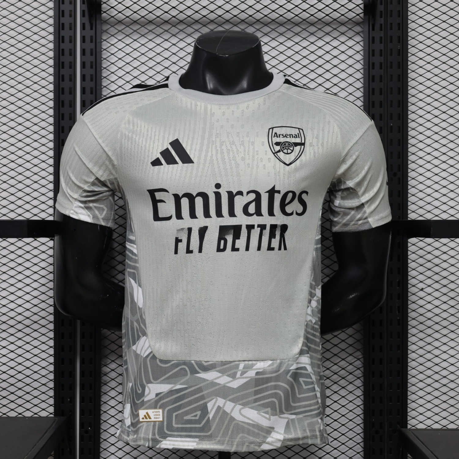 Arsenal 26-27 Goalkeeper Grey White Jersey - Player Version - JerseysGala