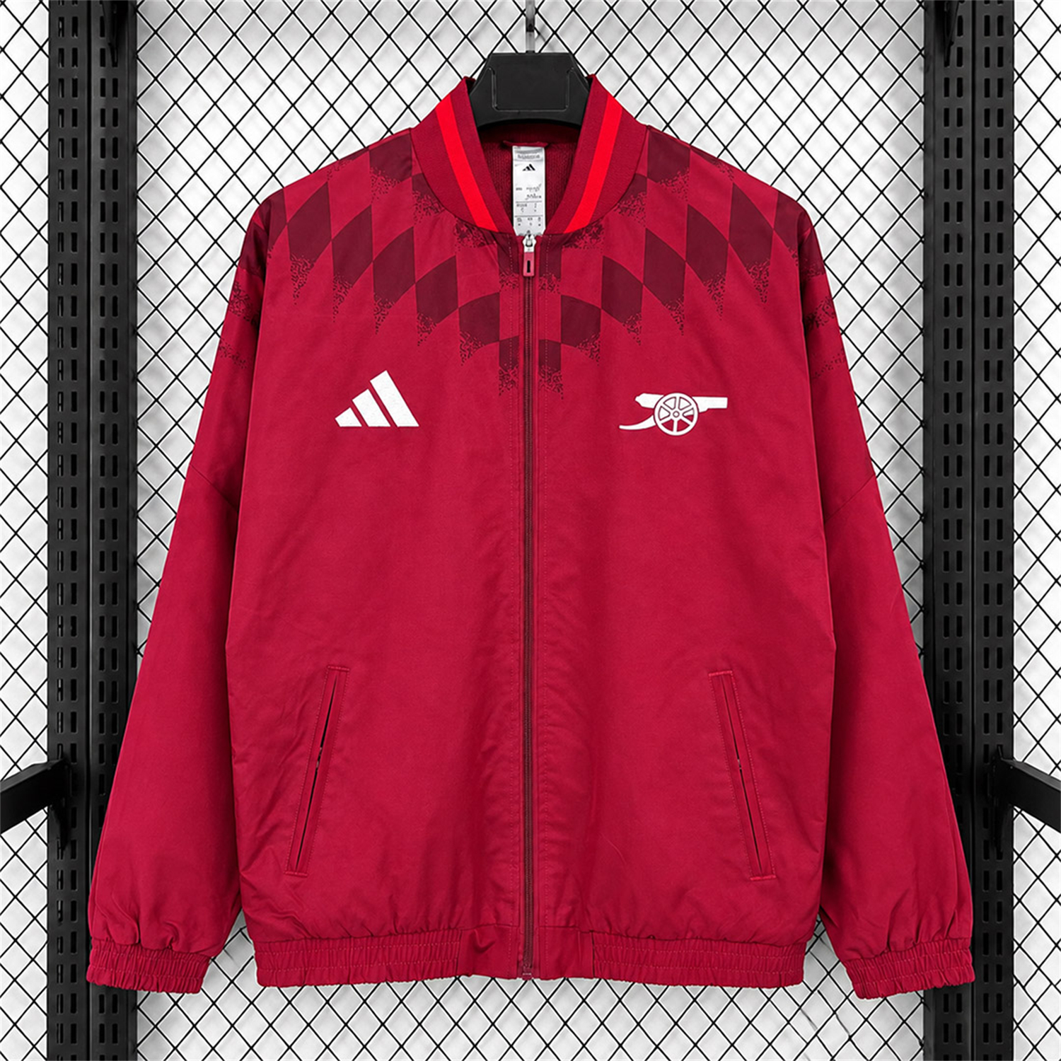 Arsenal 26-27 Track Windbreaker Jacket - Red - JerseysGala