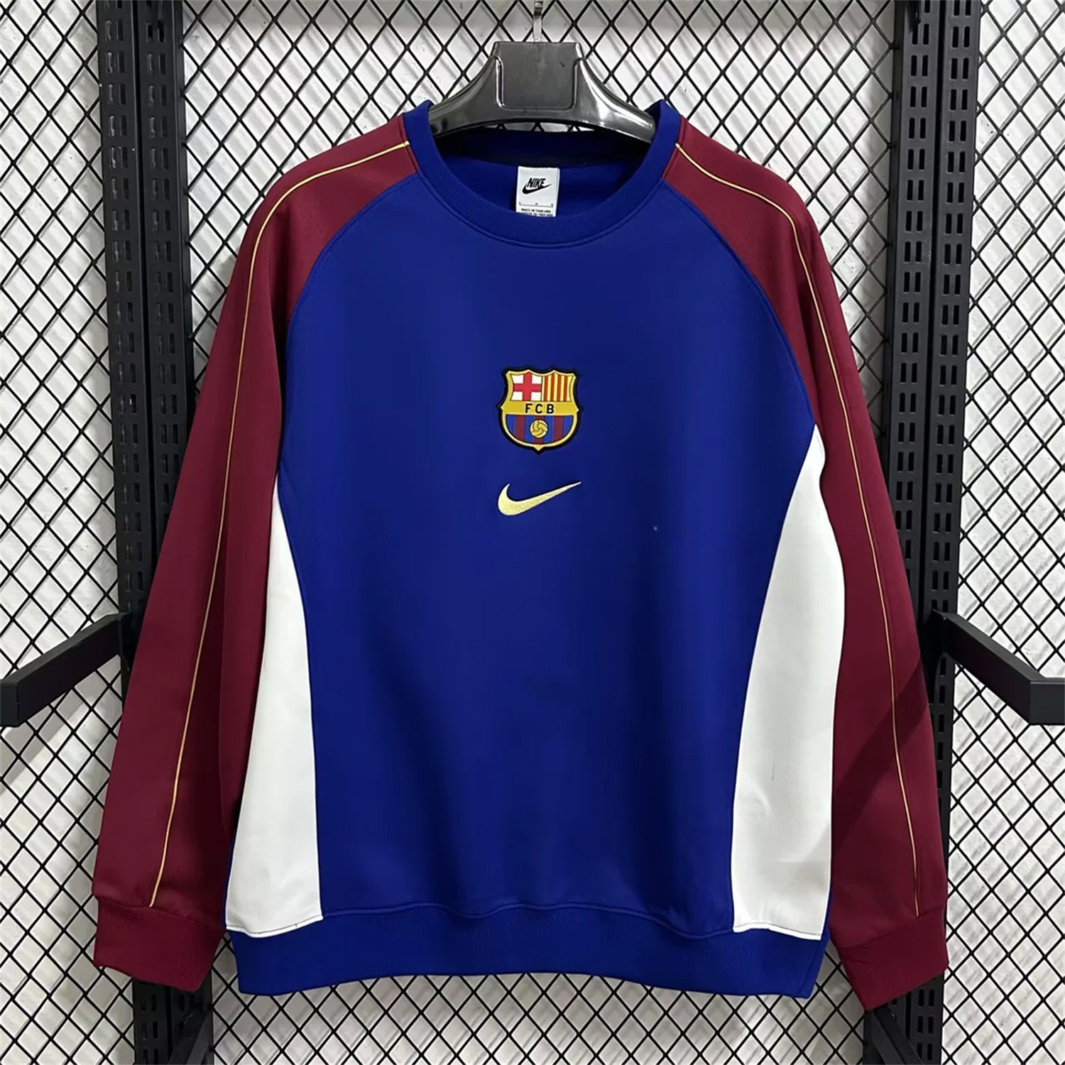 Barcelona 25-26 Blue And Red Unisex Pullover Hoodie - JerseysGala