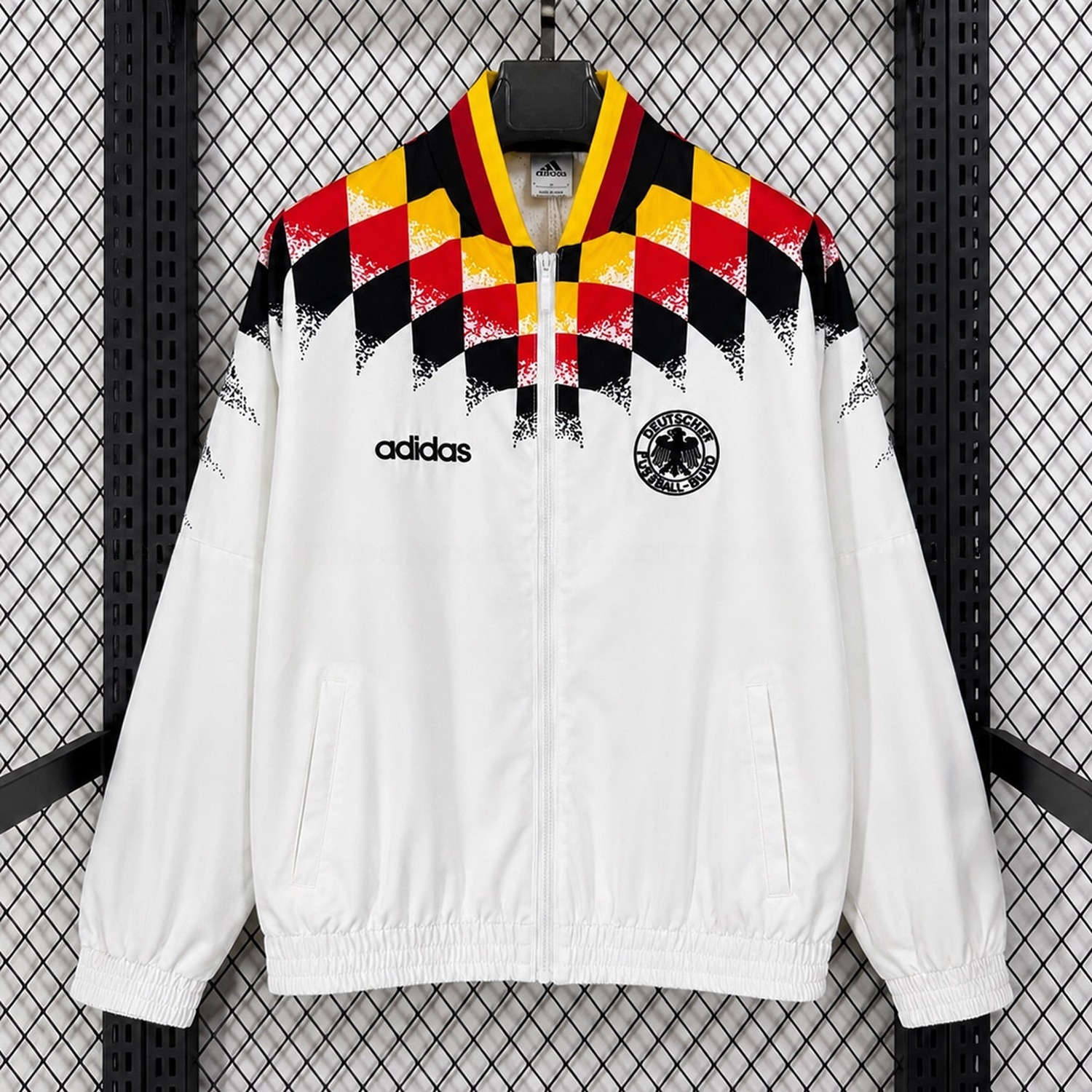 Retro Germany 1994 Windbreaker Jacket - White - JerseysGala