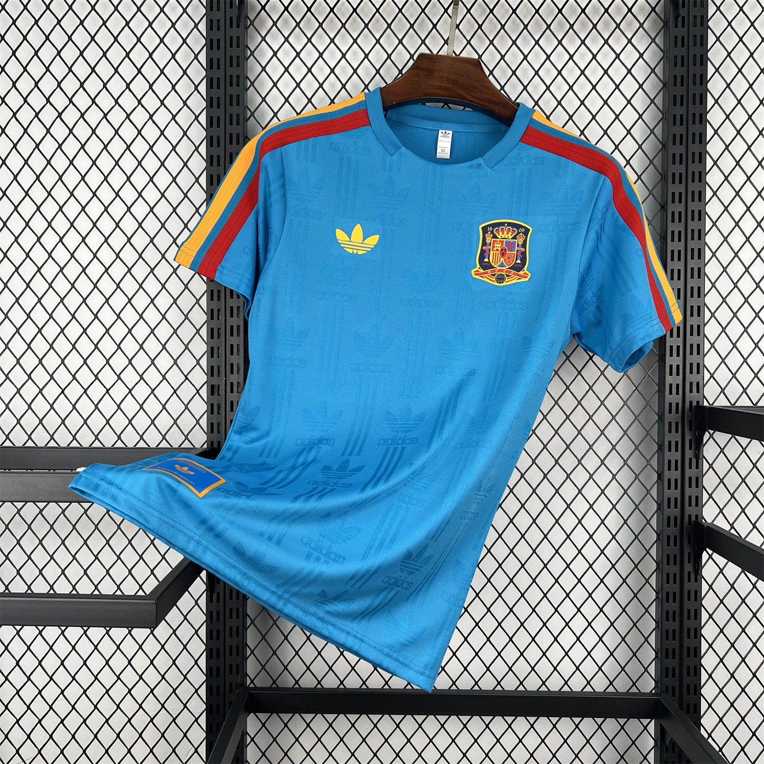 Spain 2026 Solid Blue With Red Trim Special Jersey - Fans Version - JerseysGala