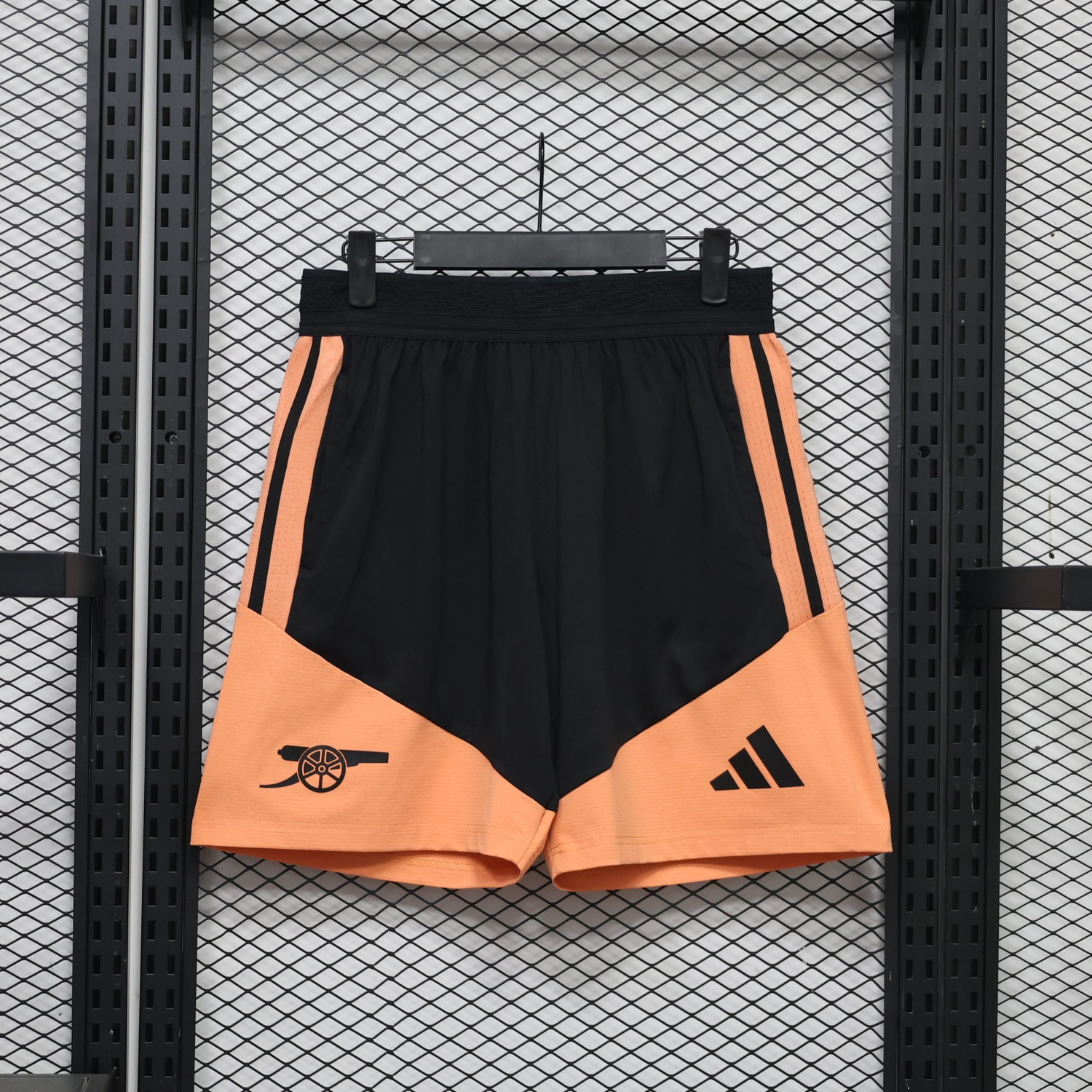 Arsenal 26-27 Black Orange Shorts - Player Version - JerseysGala