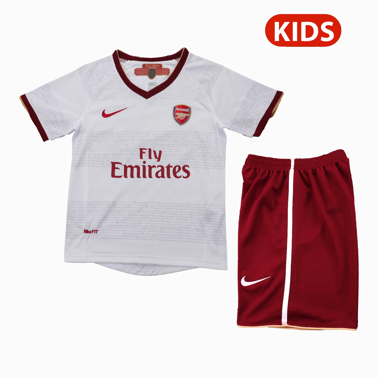 Retro Arsenal 2007-08 Away Kids Kit - JerseysGala