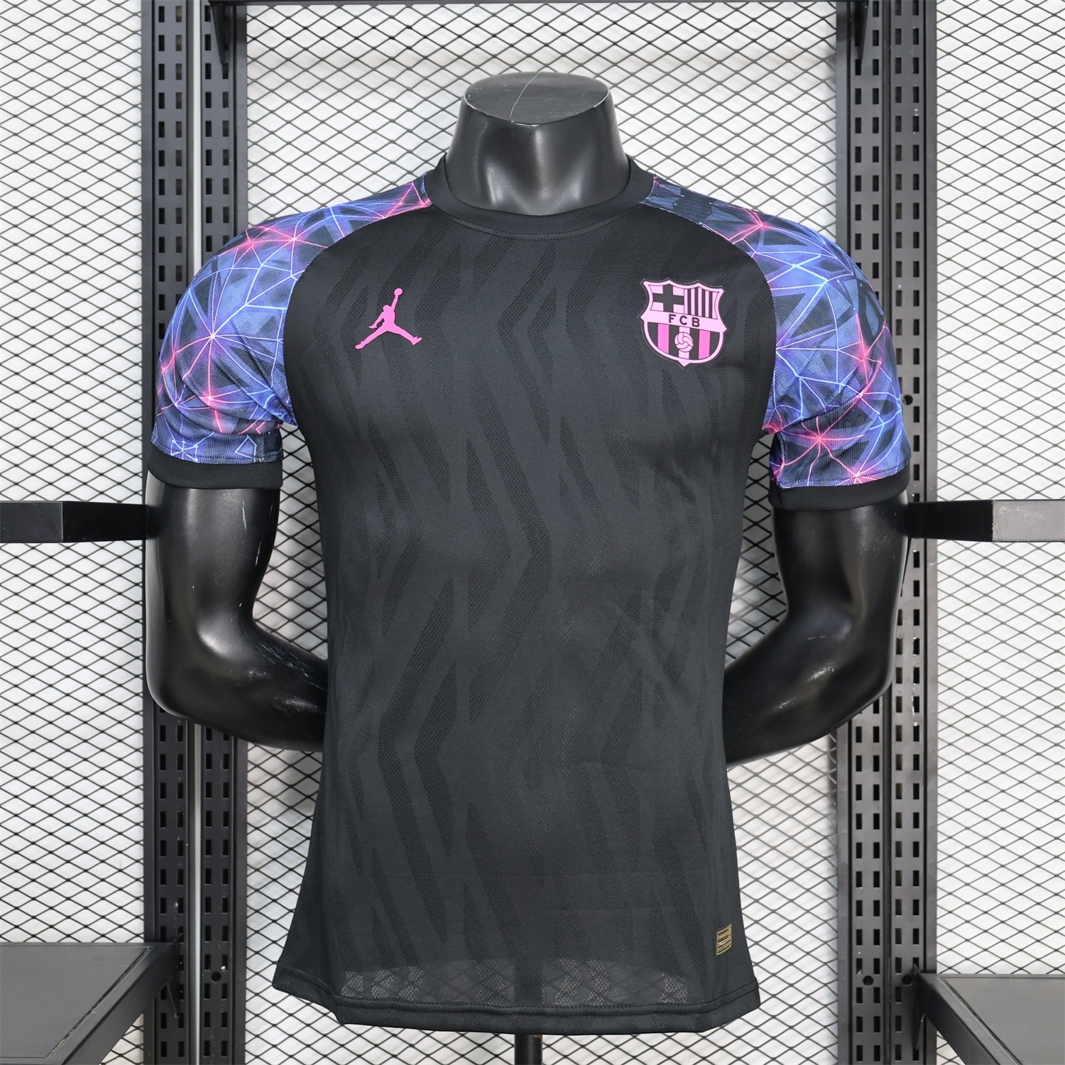 Barcelona 25-26 Black With Pink Special White Jersey - Player Version - JerseysGala