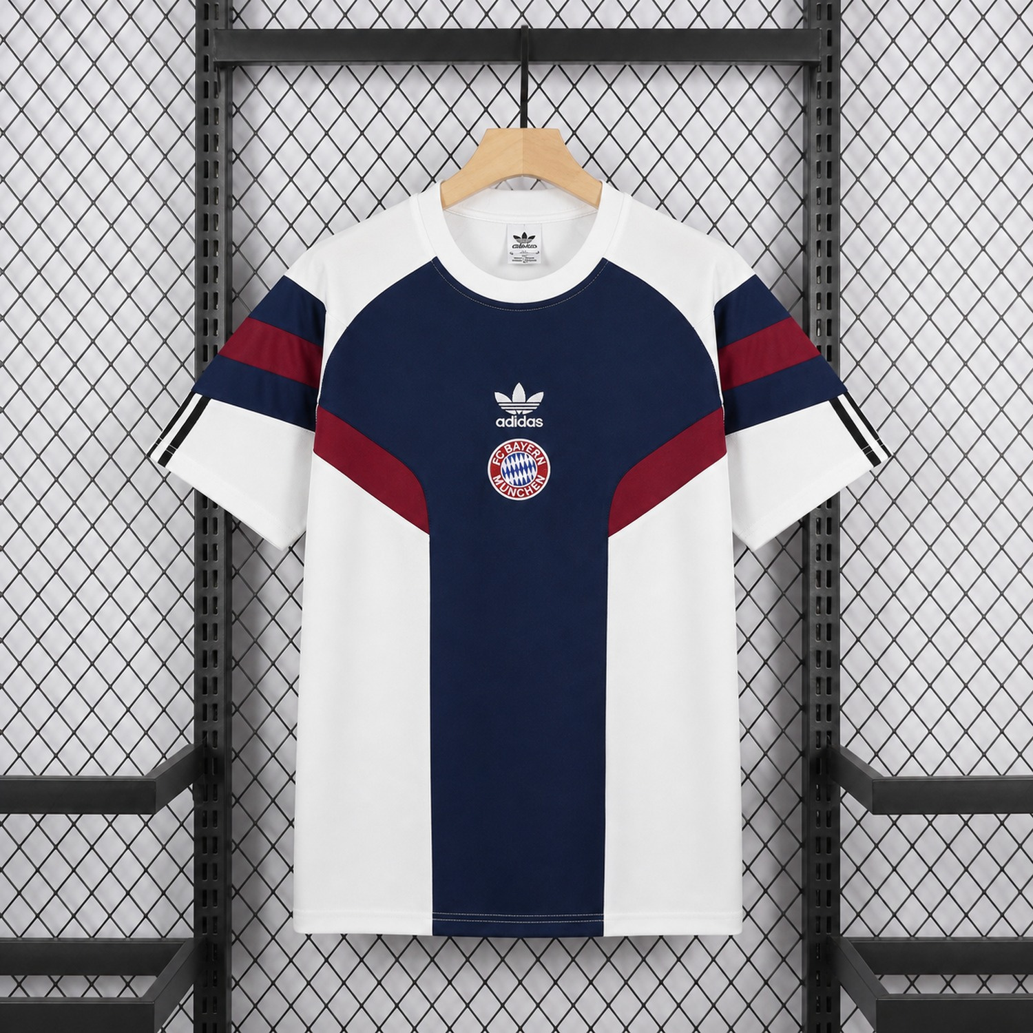 Bayern Munich 26-27 White And Blue Retro Style Special Jersey - Fans Version - JerseysGala