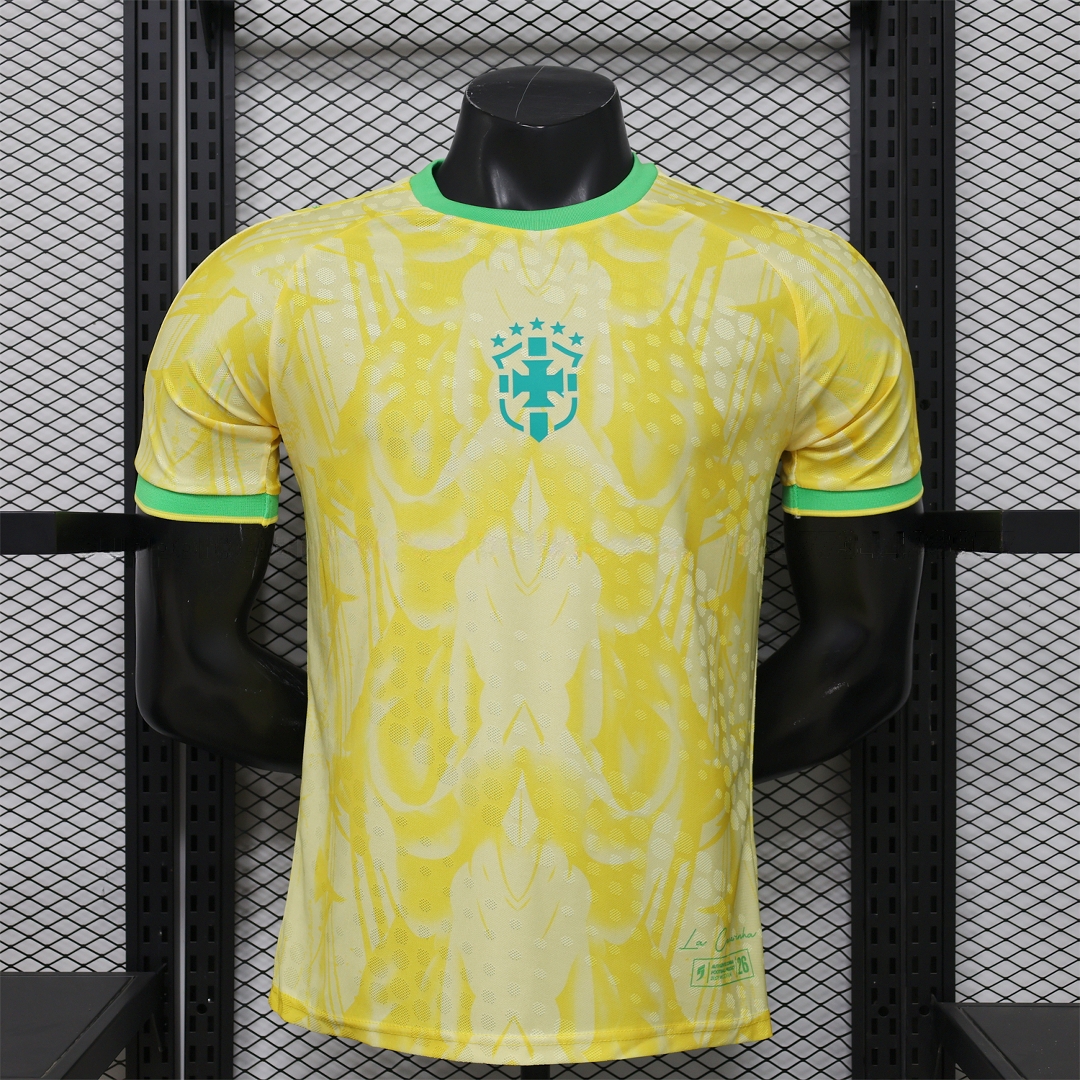 Brazil 2026 Light Yellow Special Jersey - Player Version - JerseysGala