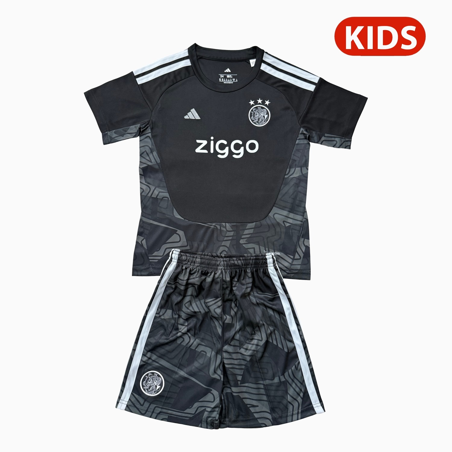 Ajax 26-27 Black Goalkeeper Kids Kit - JerseysGala
