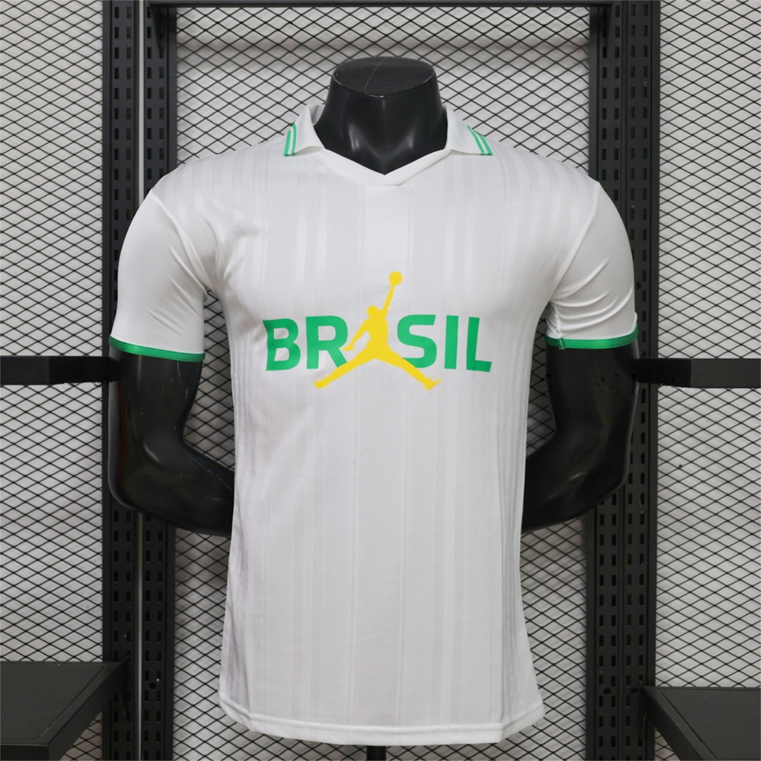 Brazil 2026 Jordan Whtie Special Jersey - Fans Version - JerseysGala