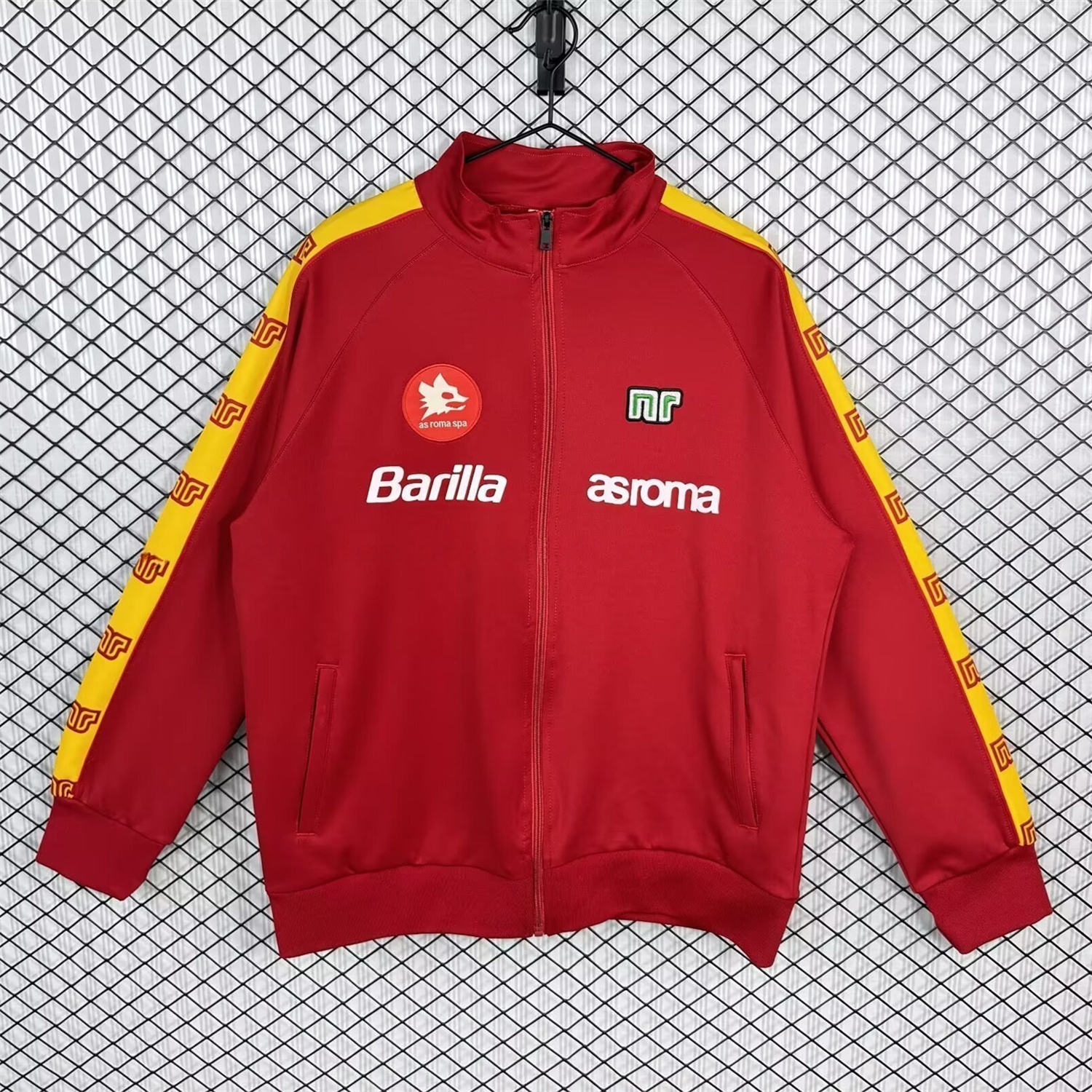 Retro AS Roma 1988-89 Home Windbreaker - JerseysGala