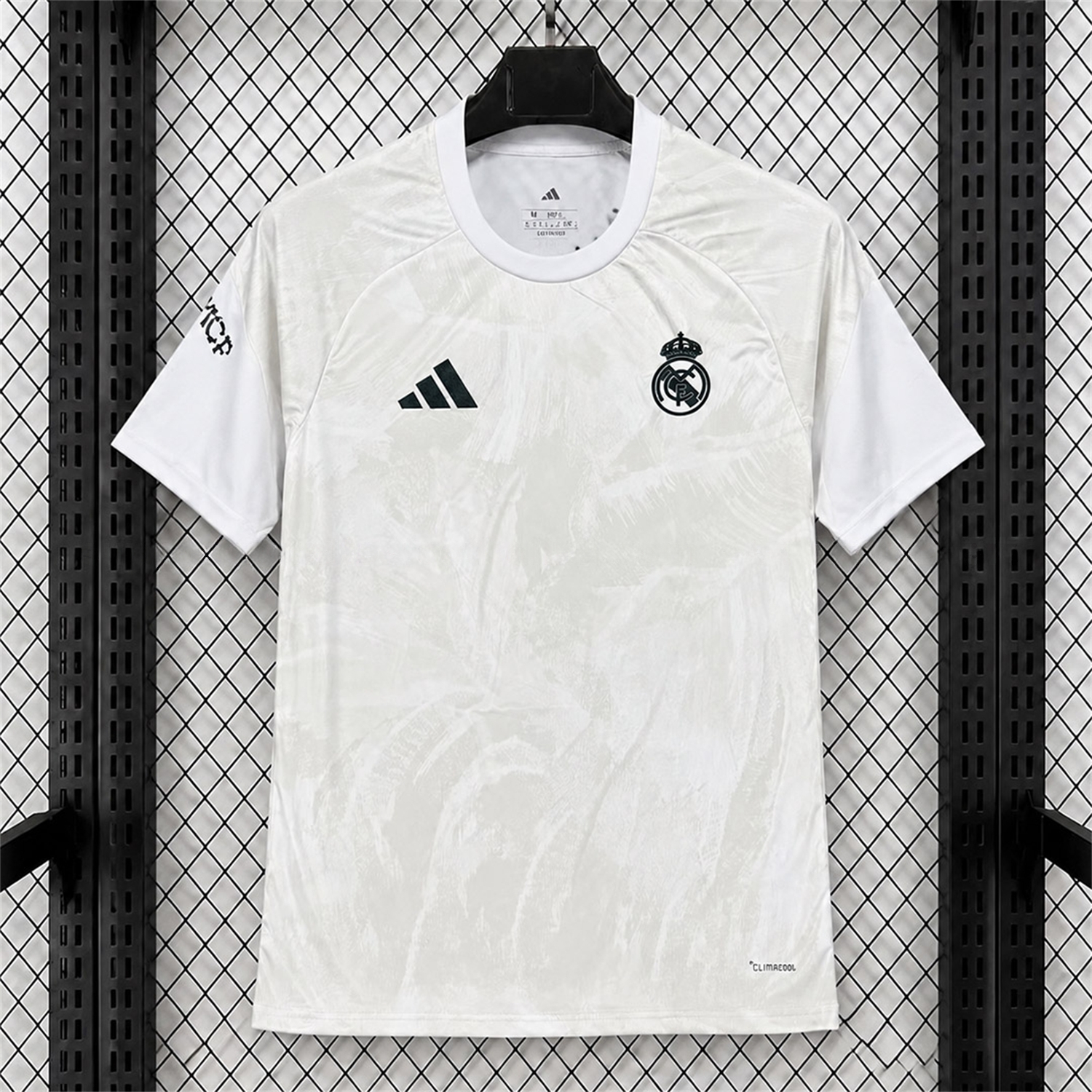 Real Madrid 26-27 White With Light Beige Pre-Match Jersey - Fans Version - JerseysGala