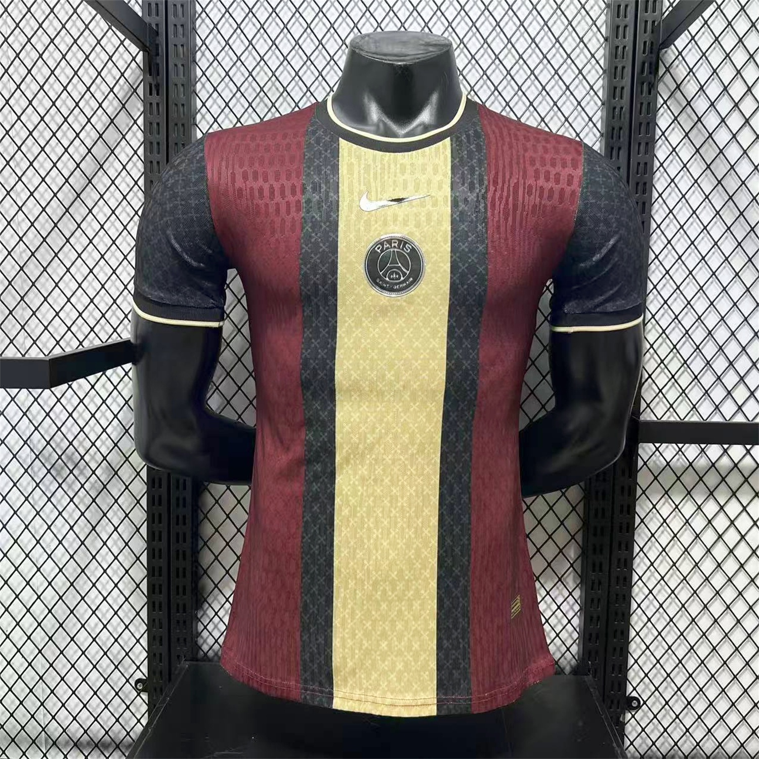 Paris Saint-Germain PSG 25-26 Red And Yellow Stripes Special Jersey - Player Version - JerseysGala