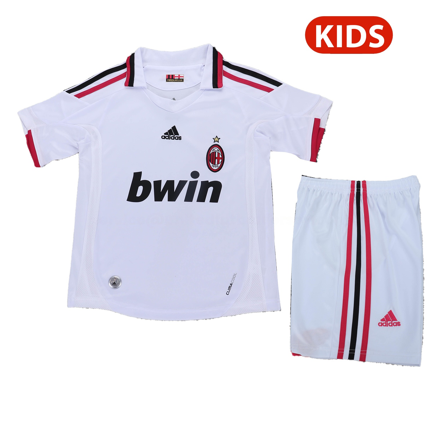 Retro AC Milan 2009-10 Away White Kids Kit - JerseysGala
