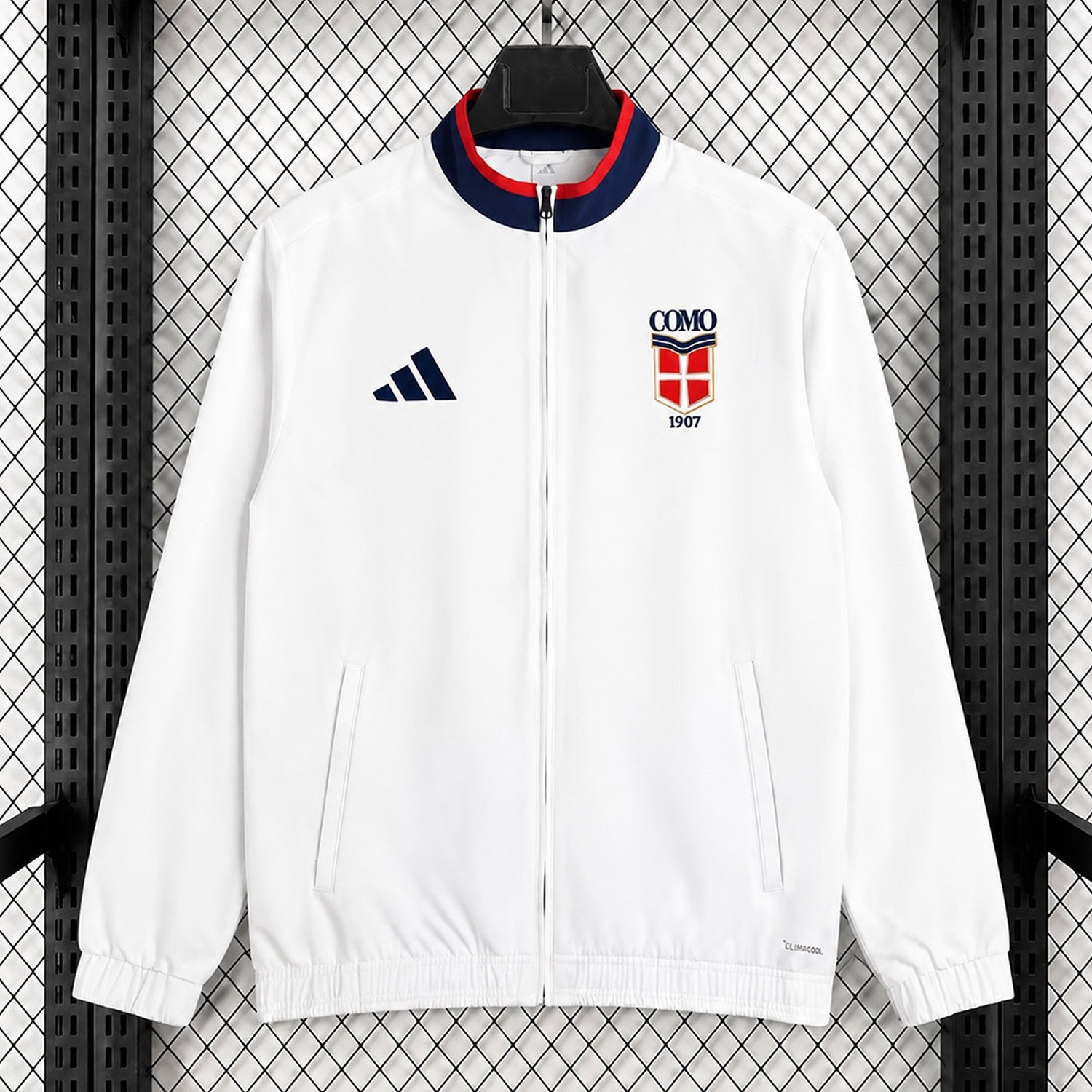Como 26-27 White Windbreaker Jacket - JerseysGala