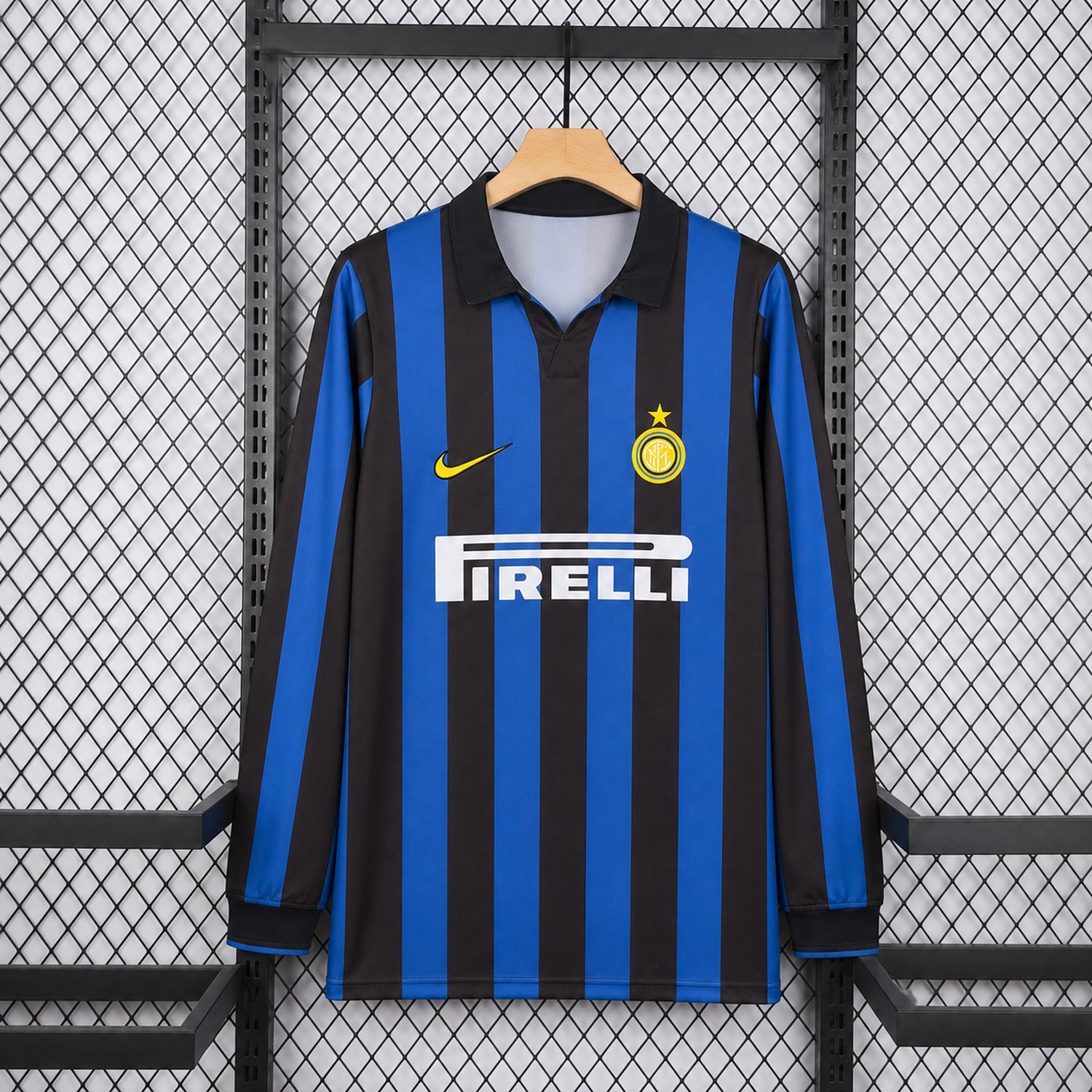 Retro Inter Milan 1998-99 Home Long Sleeves Jersey - JerseysGala