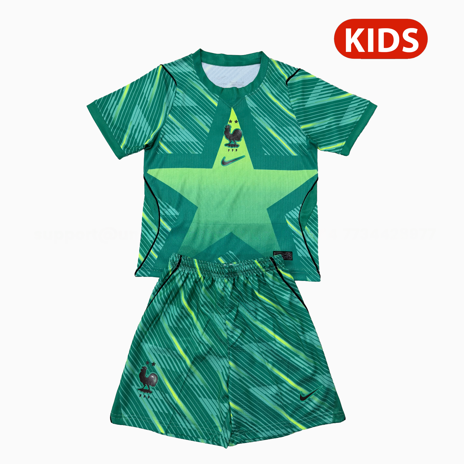 France 2026 Green Goalkeeper Kids Kit - JerseysGala