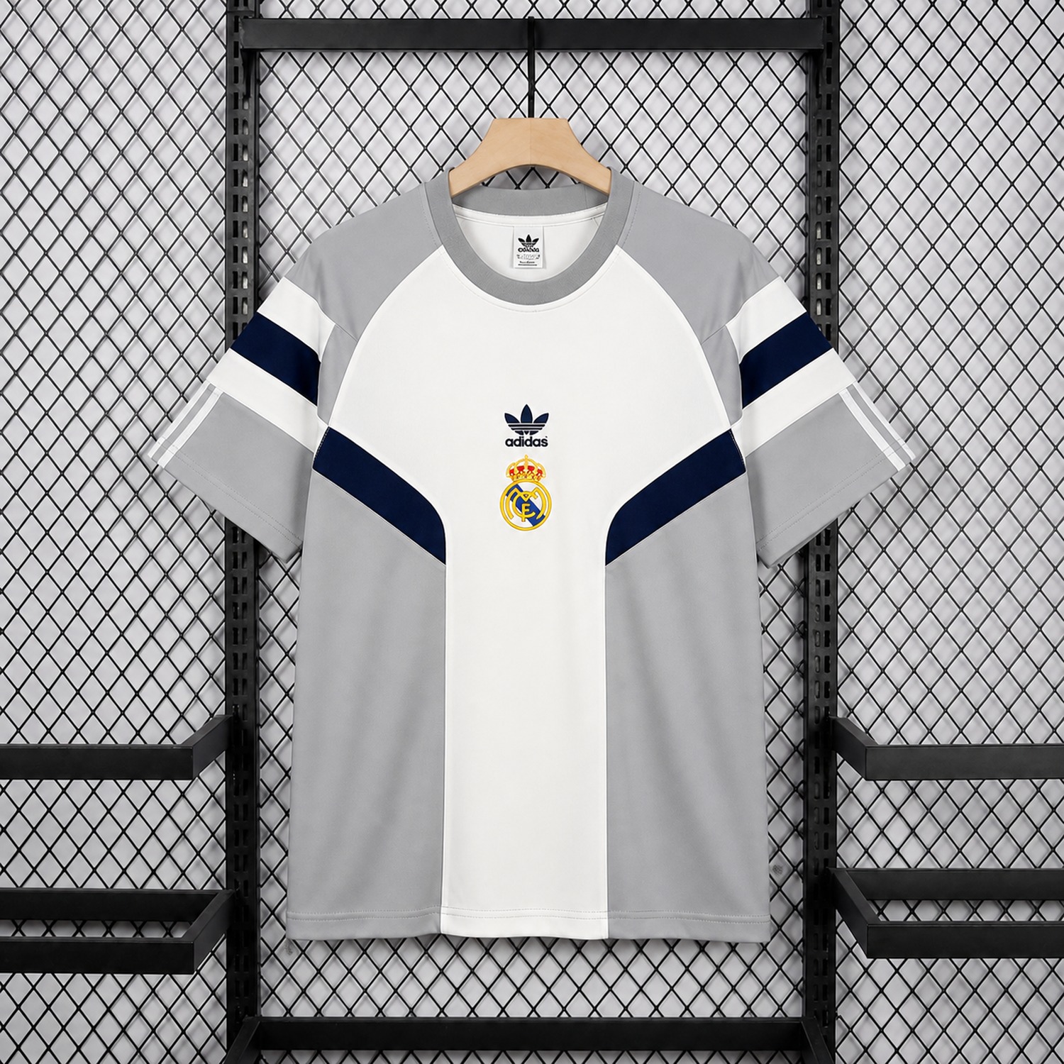 Real Madrid 26-27 White And Grey Retro Style Special Jersey - Fans Version - JerseysGala
