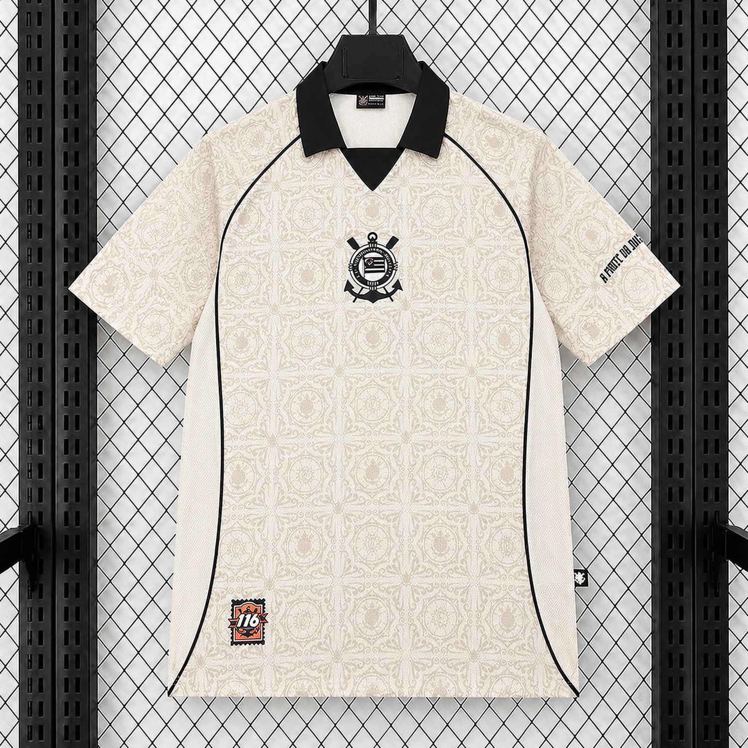 Corinthians 26-27 116 Years Anniversary Beige Special Jersey - Fans Version - JerseysGala