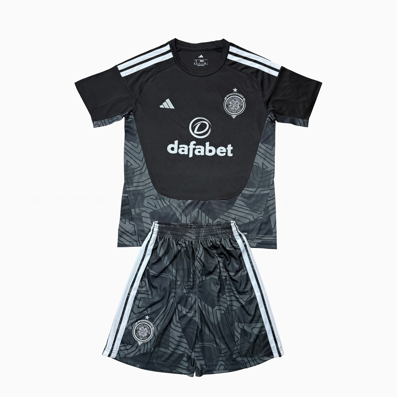 Celtic 26-27 Black Goalkeeper Men's Adult Jersey Set - Fans Version - JerseysGala